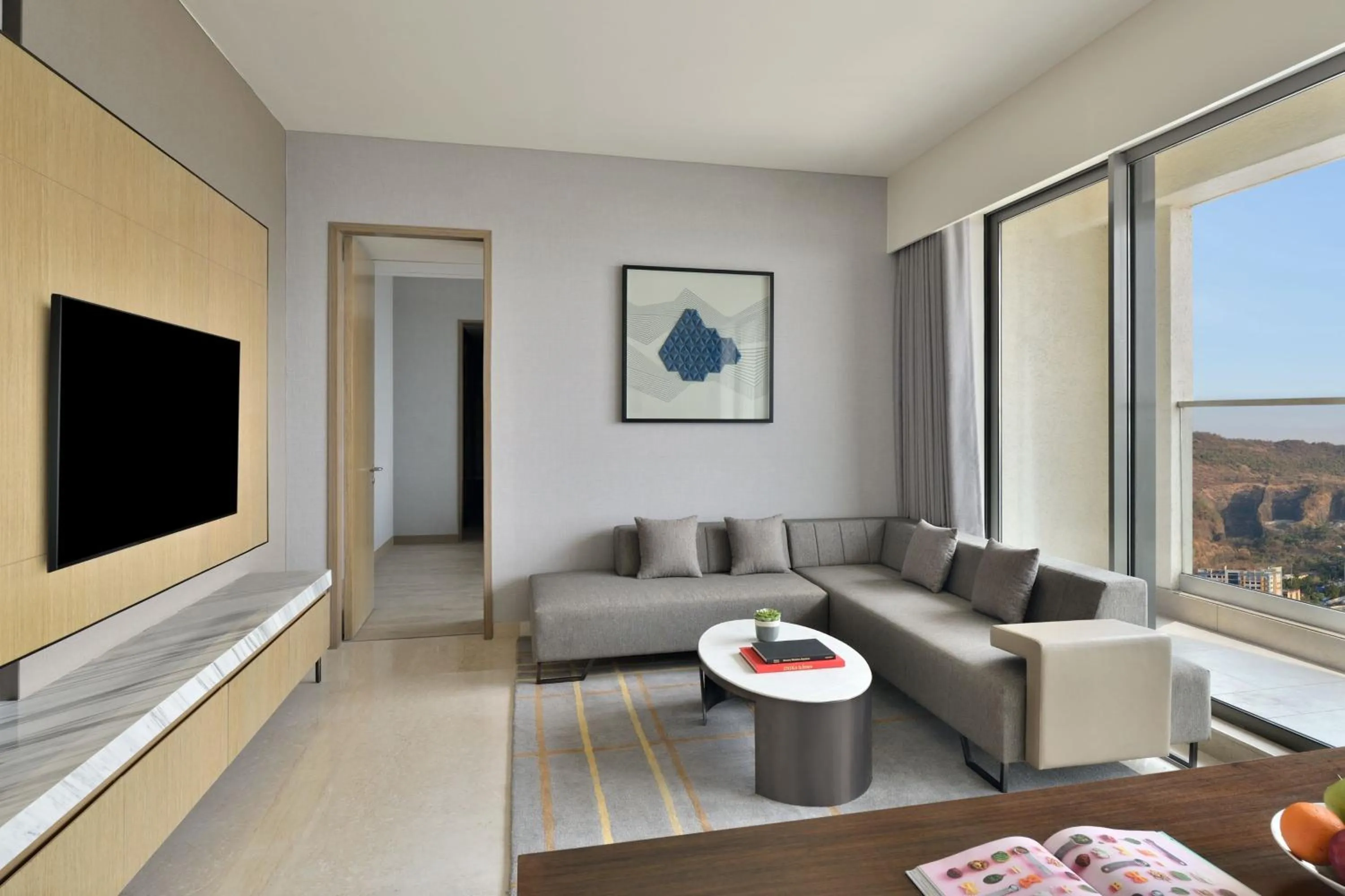 Living room in Marriott Executive Apartments Navi Mumbai