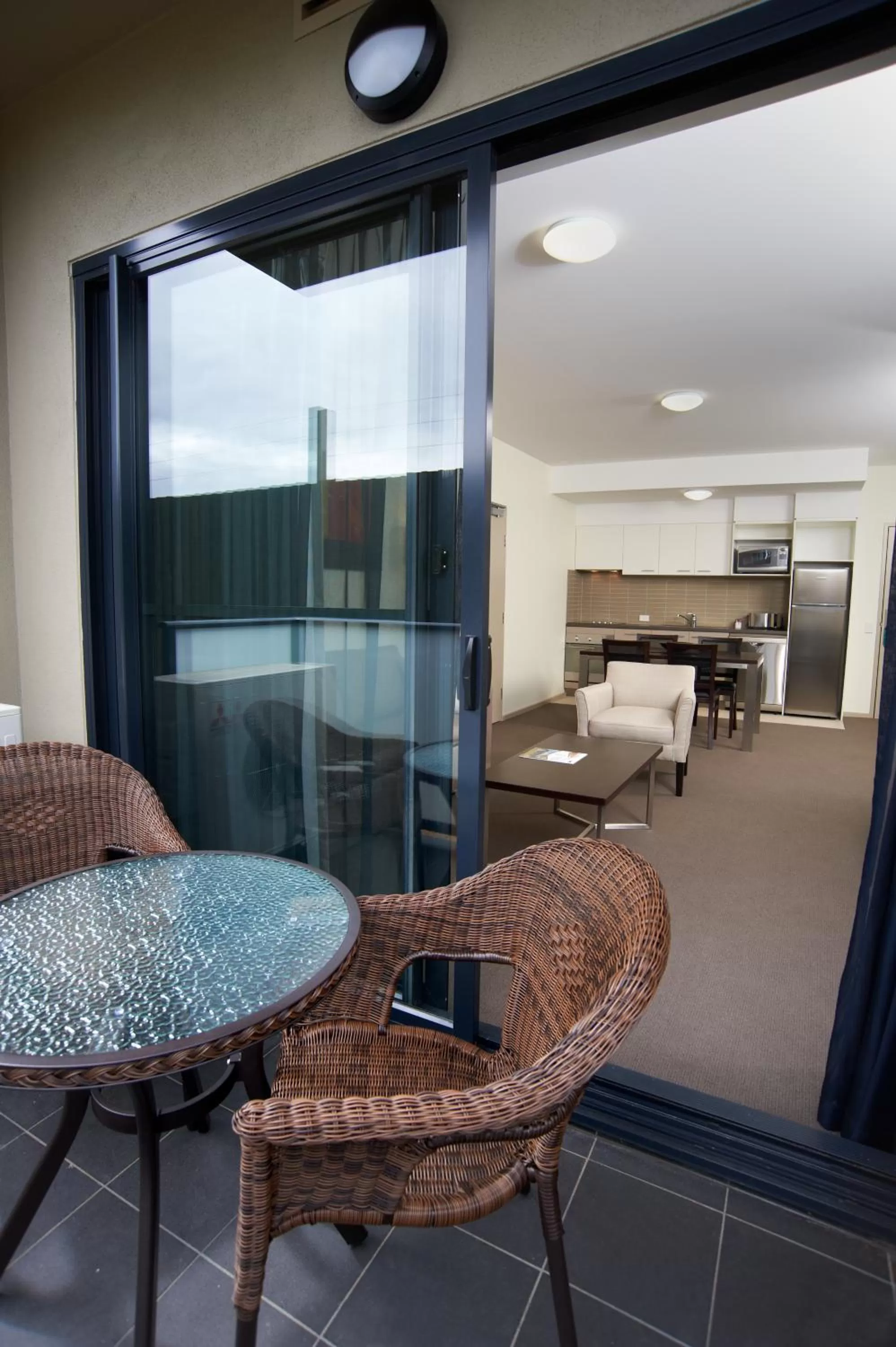 Balcony/Terrace, Bed in Quest Moorabbin