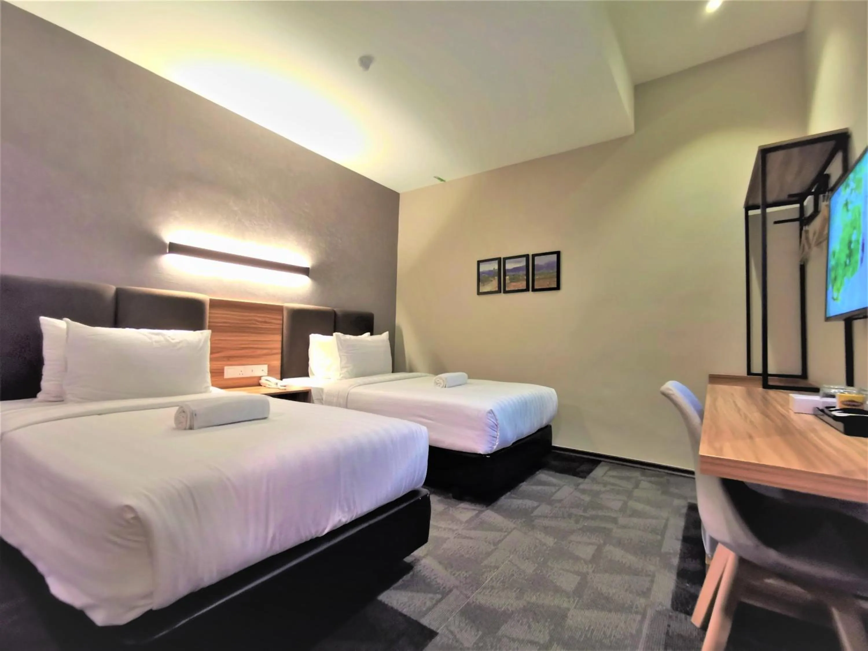 Bed in Prestigo Hotel - Johor Bharu