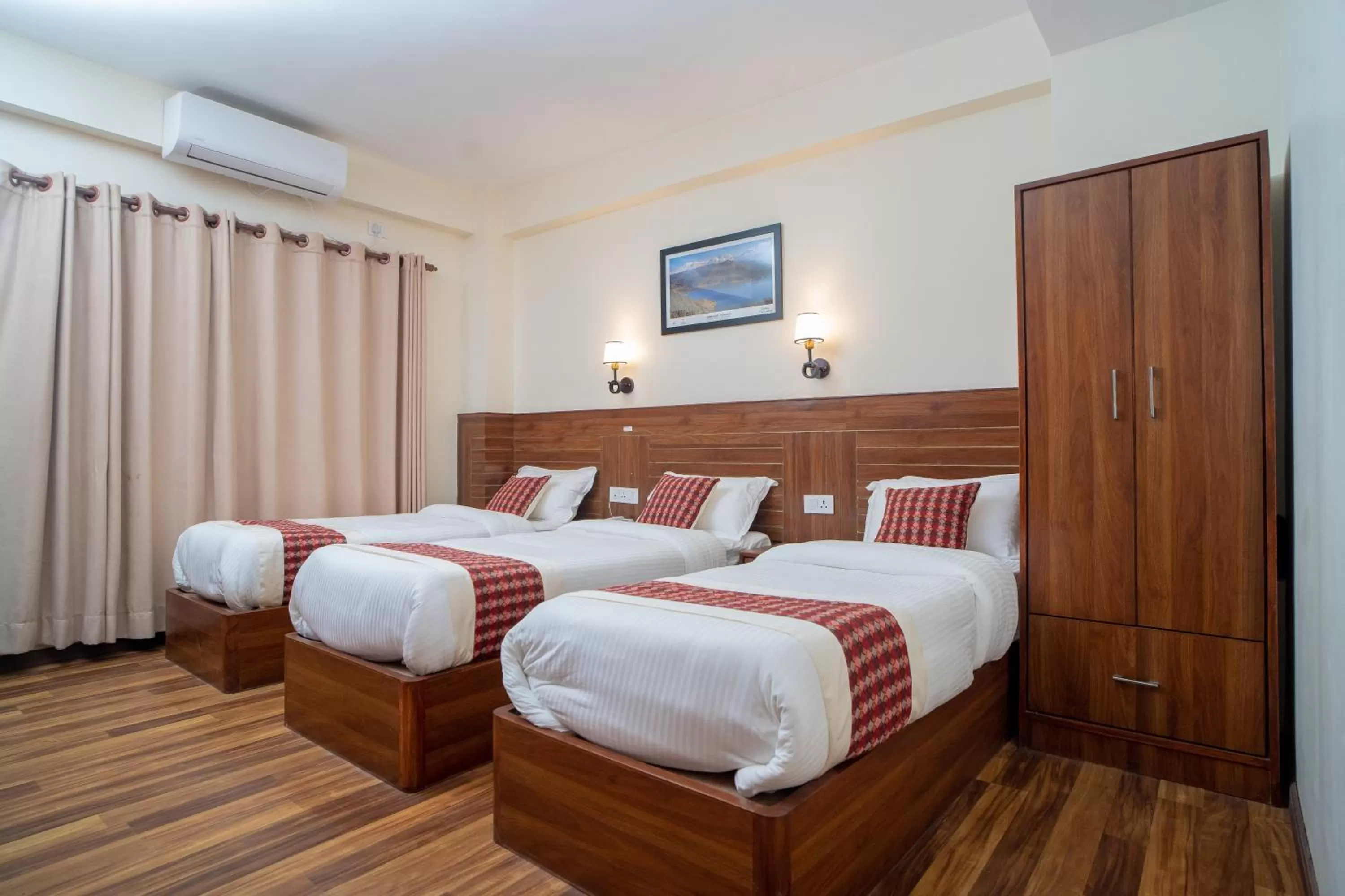 Bed in Madhuban Hotel