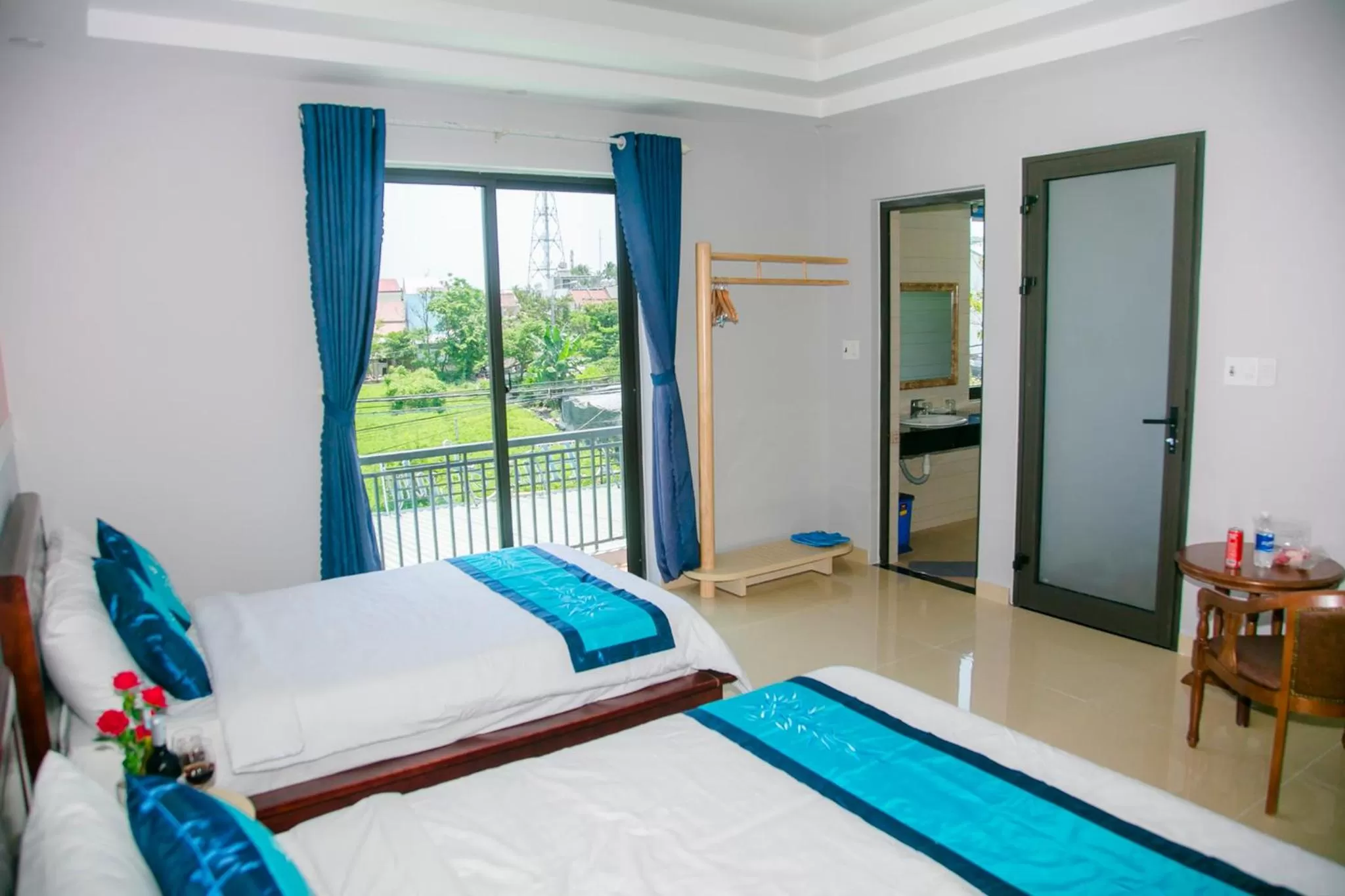 View (from property/room), Bed in Hào Anh Villa Hội An
