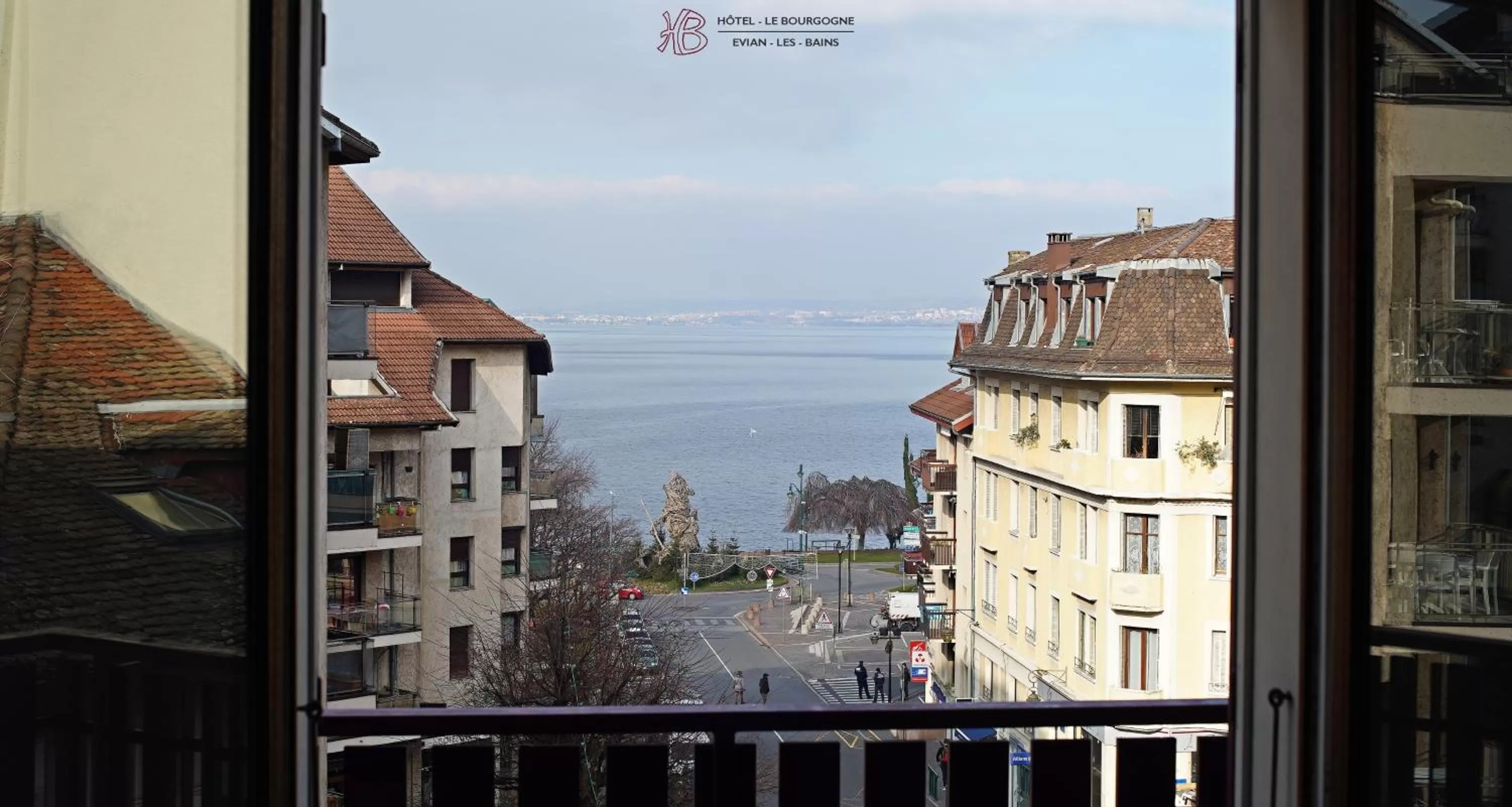 Lake view in Hotel Le Bourgogne