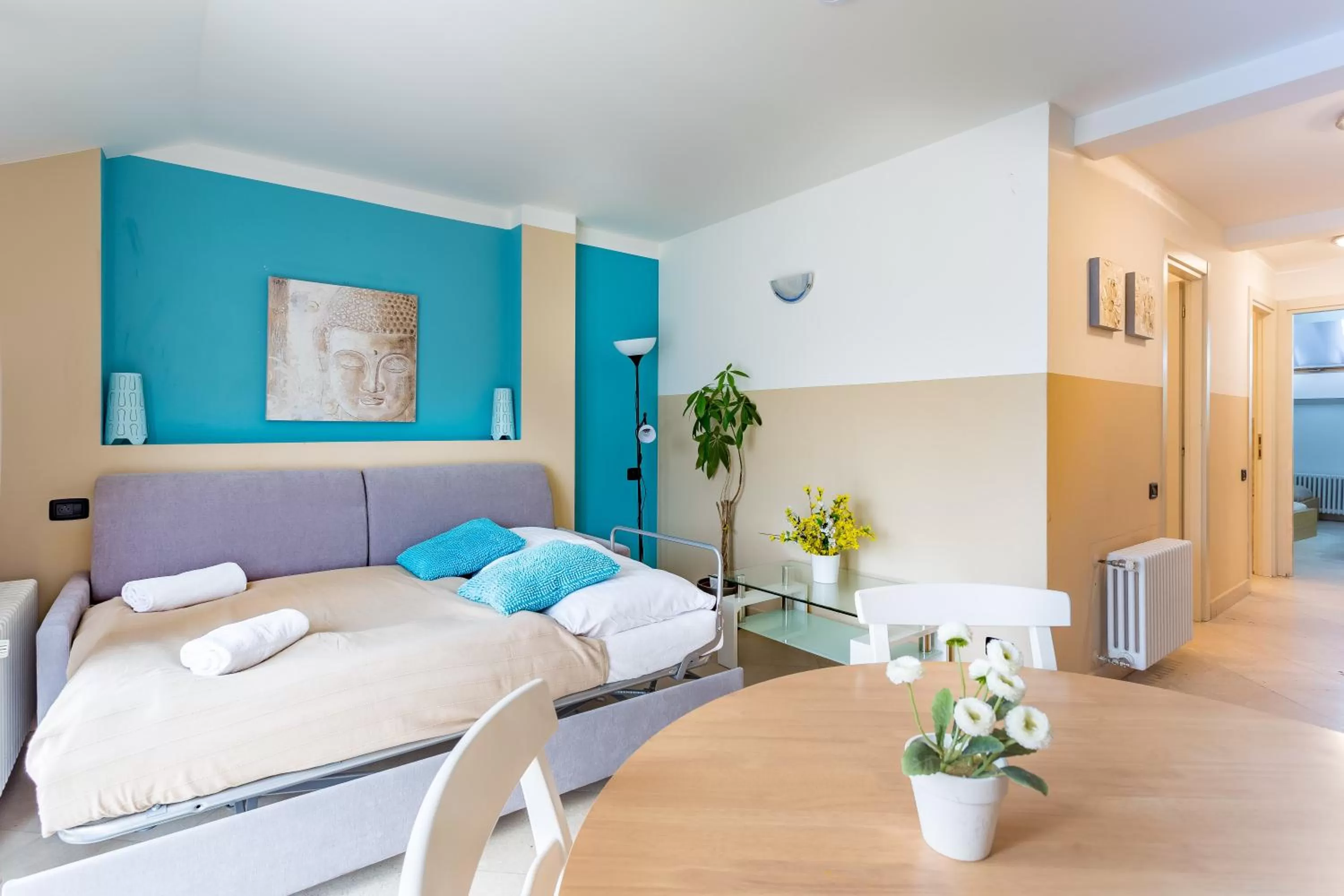 Living room in Legerova 33 Apartments