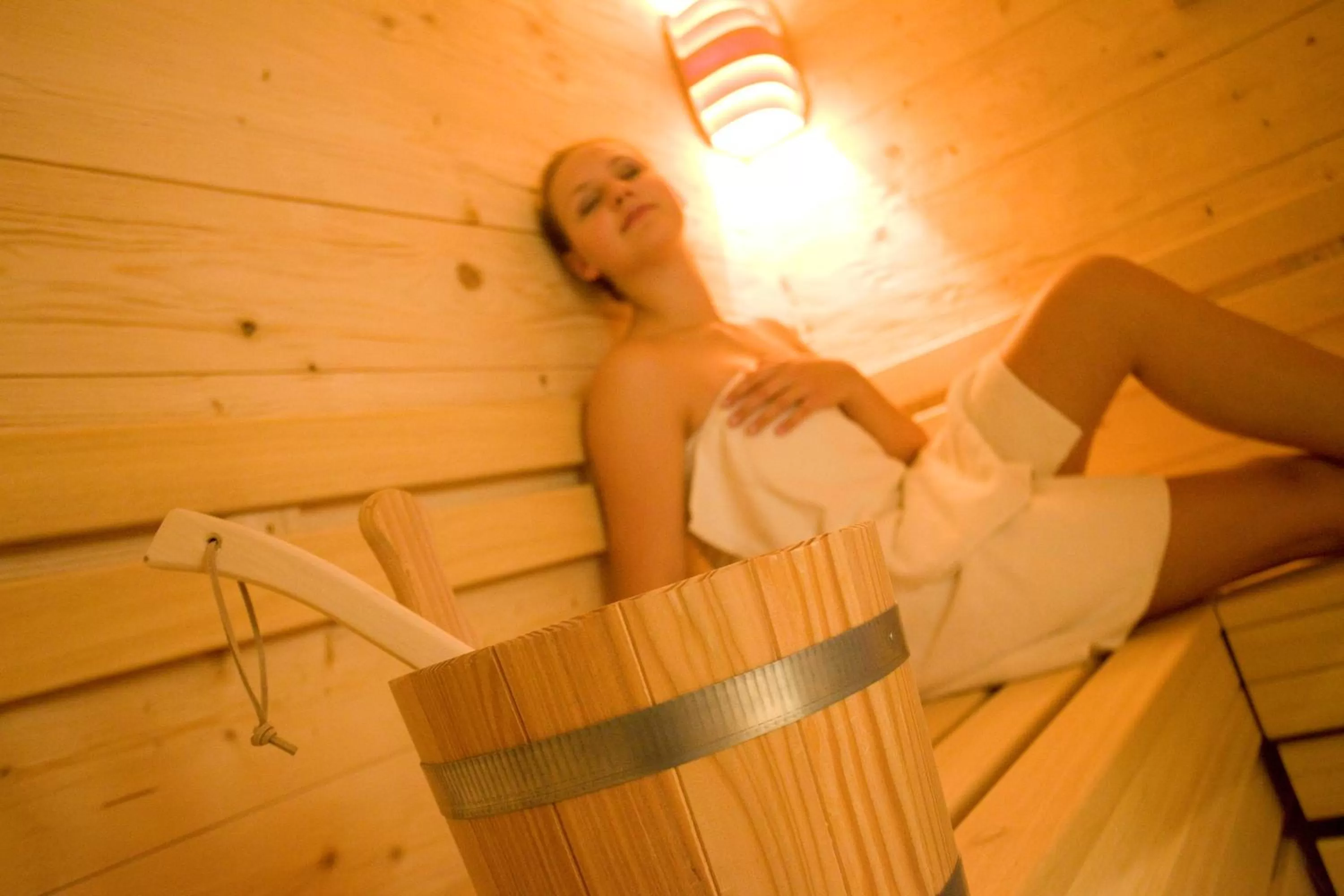 Sauna in Alpin Lifestyle Hotel Löwen & Strauss