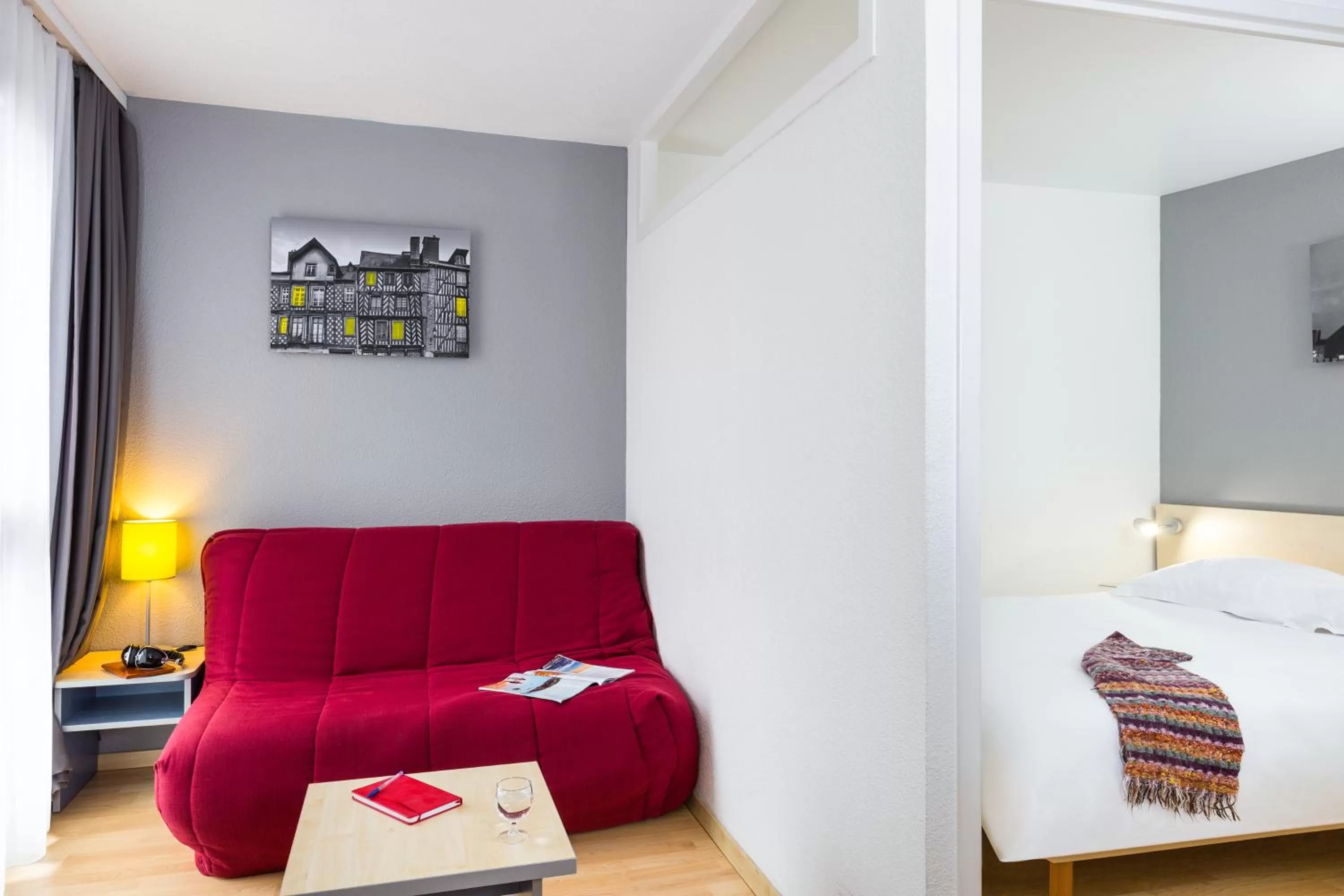 Photo of the whole room, Bed in Aparthotel Adagio Access Rennes Centre