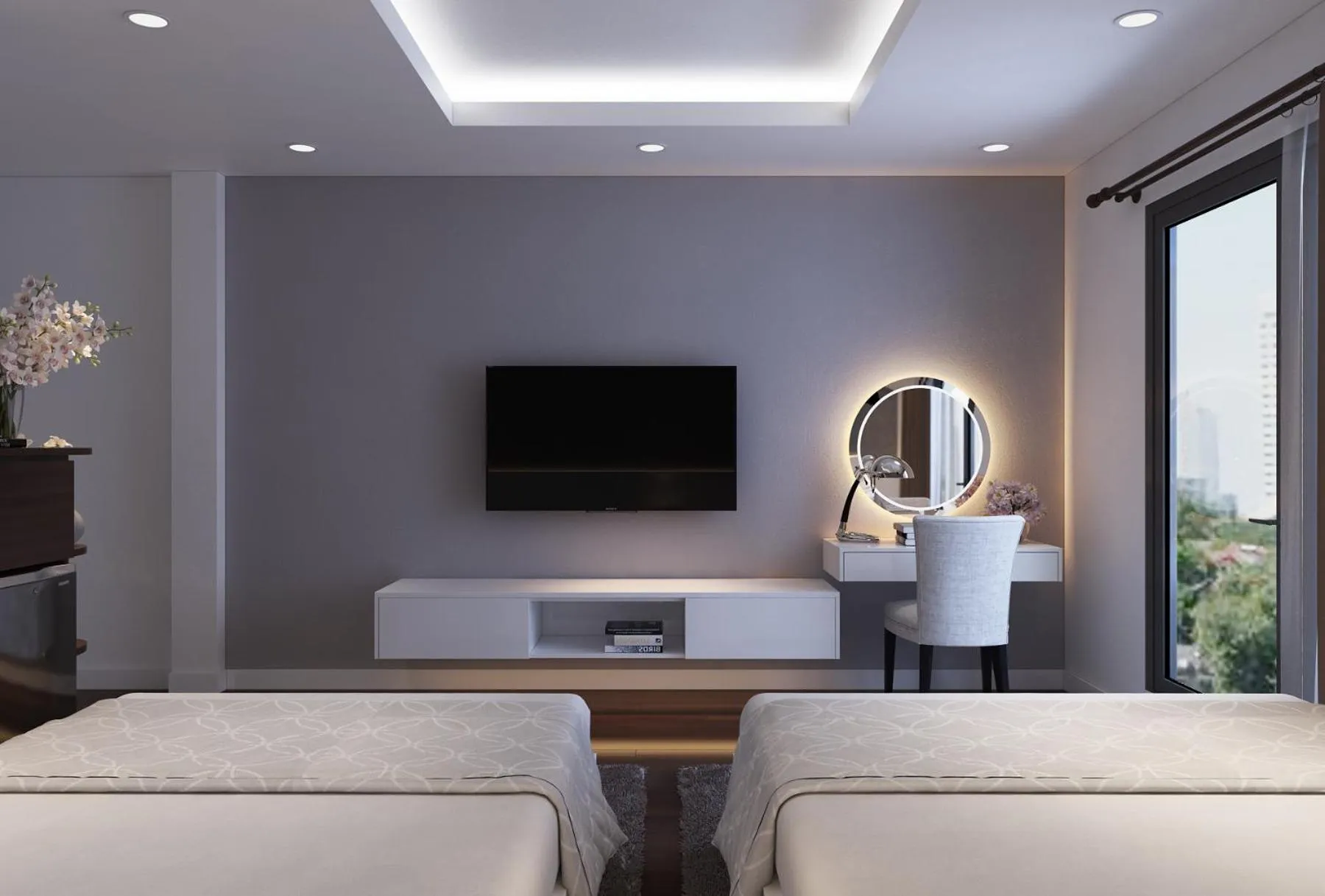 Photo of the whole room, Bed in Ha Noi Hotel near Tan Son Nhat International Airport