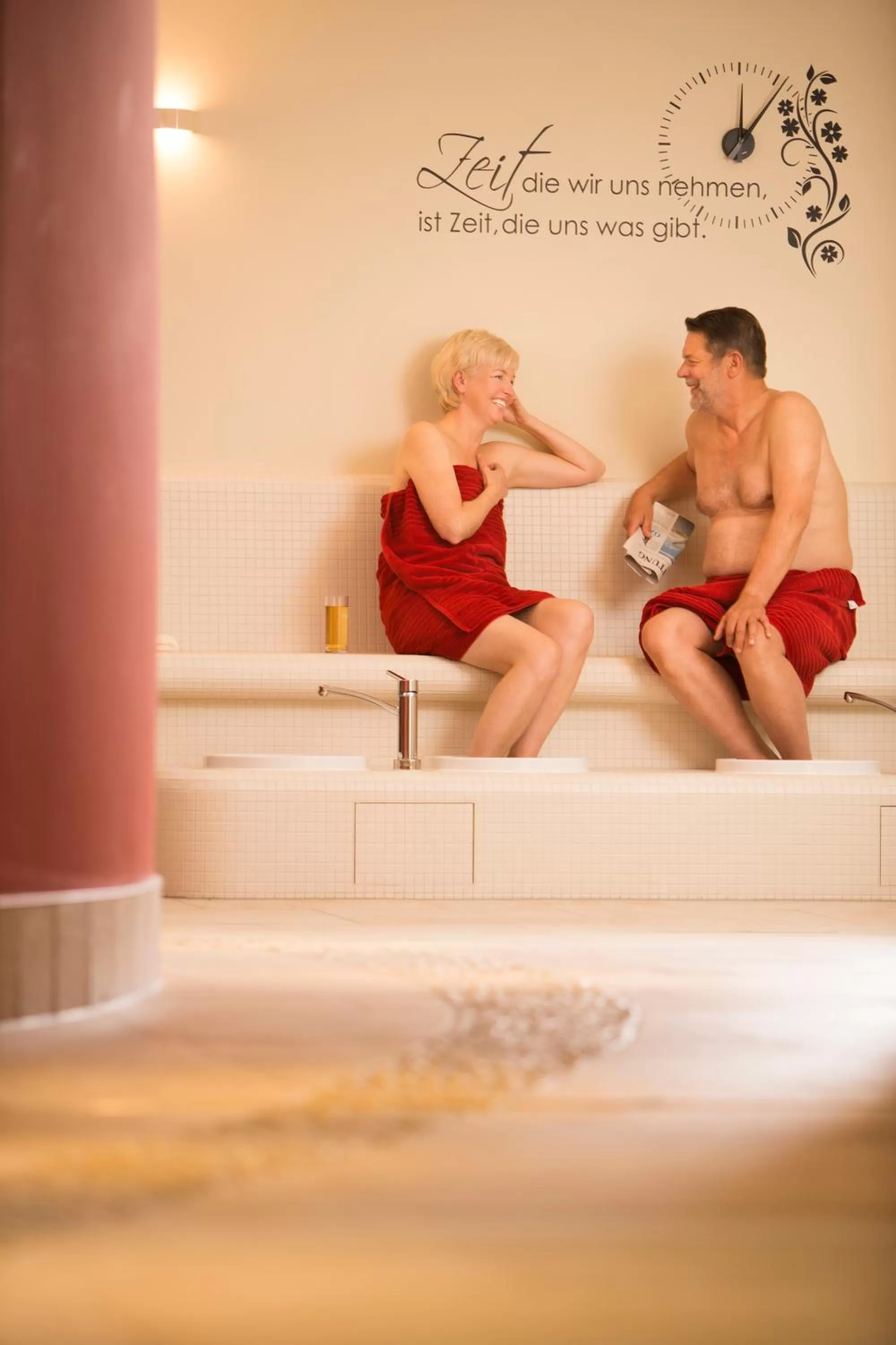 Sauna in Schwimmende Häuser im BALTIC SEA RESORT