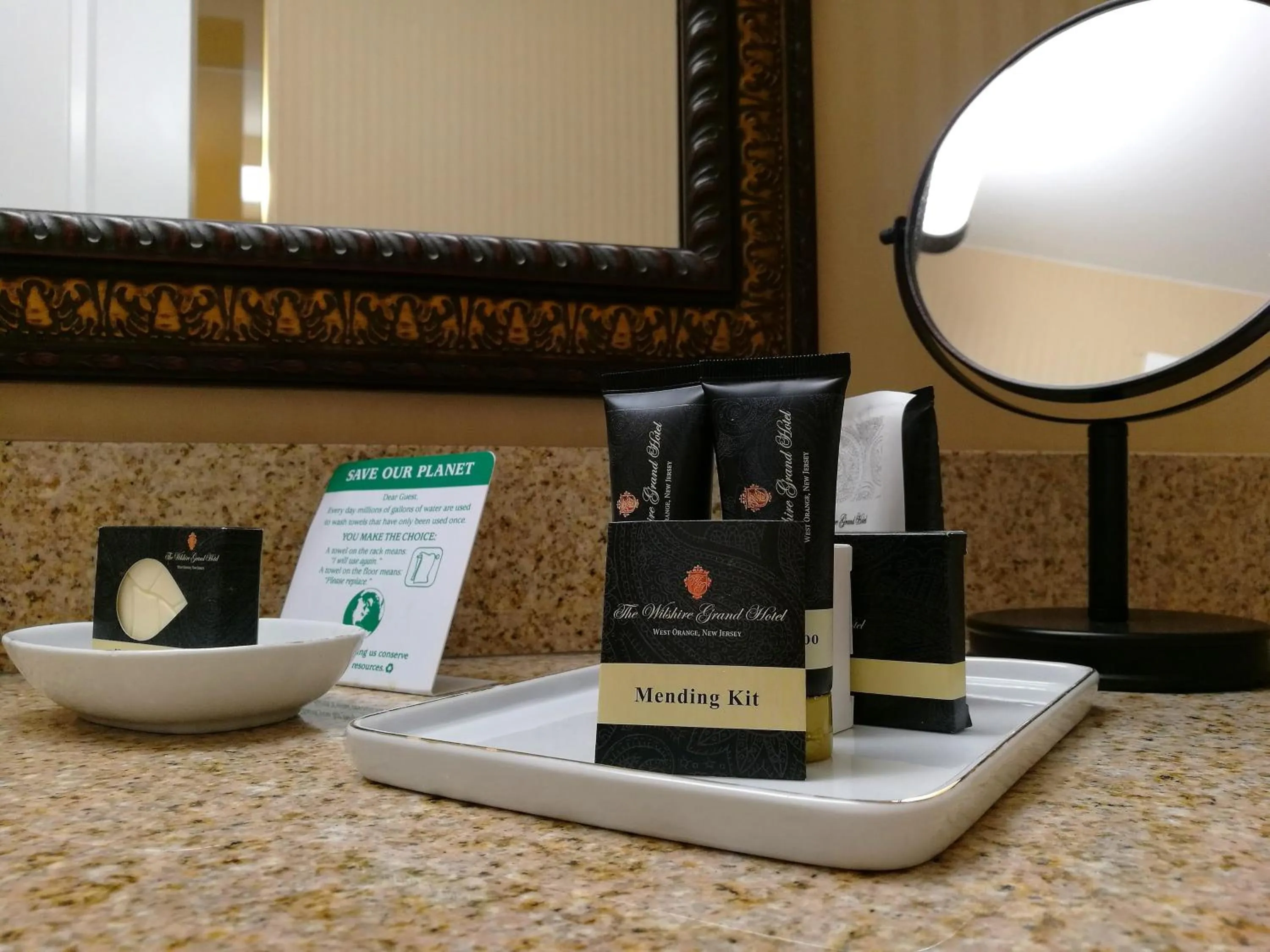 Bathroom in The Wilshire Grand Hotel