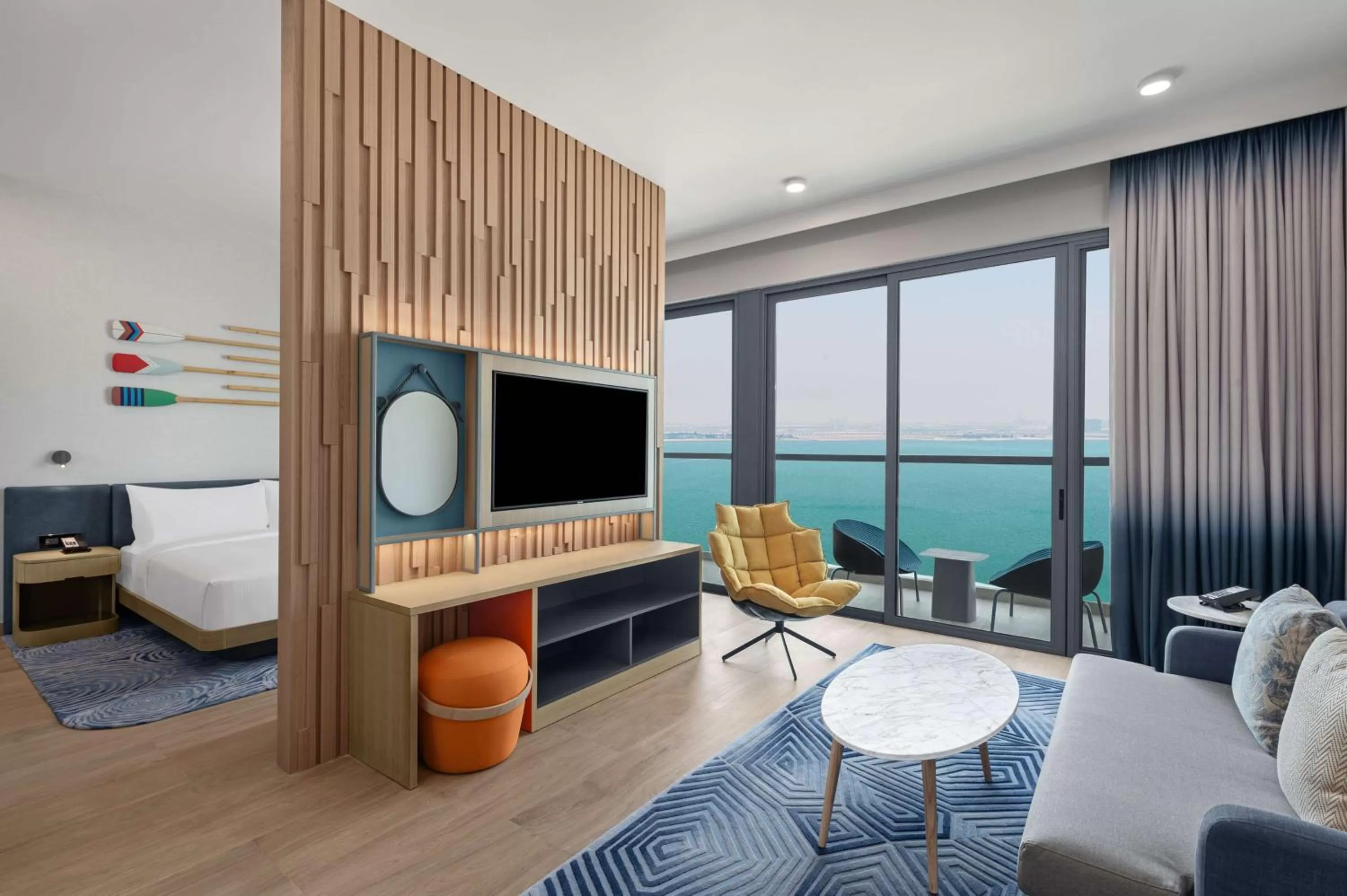 Living room in Hampton by Hilton Marjan Island