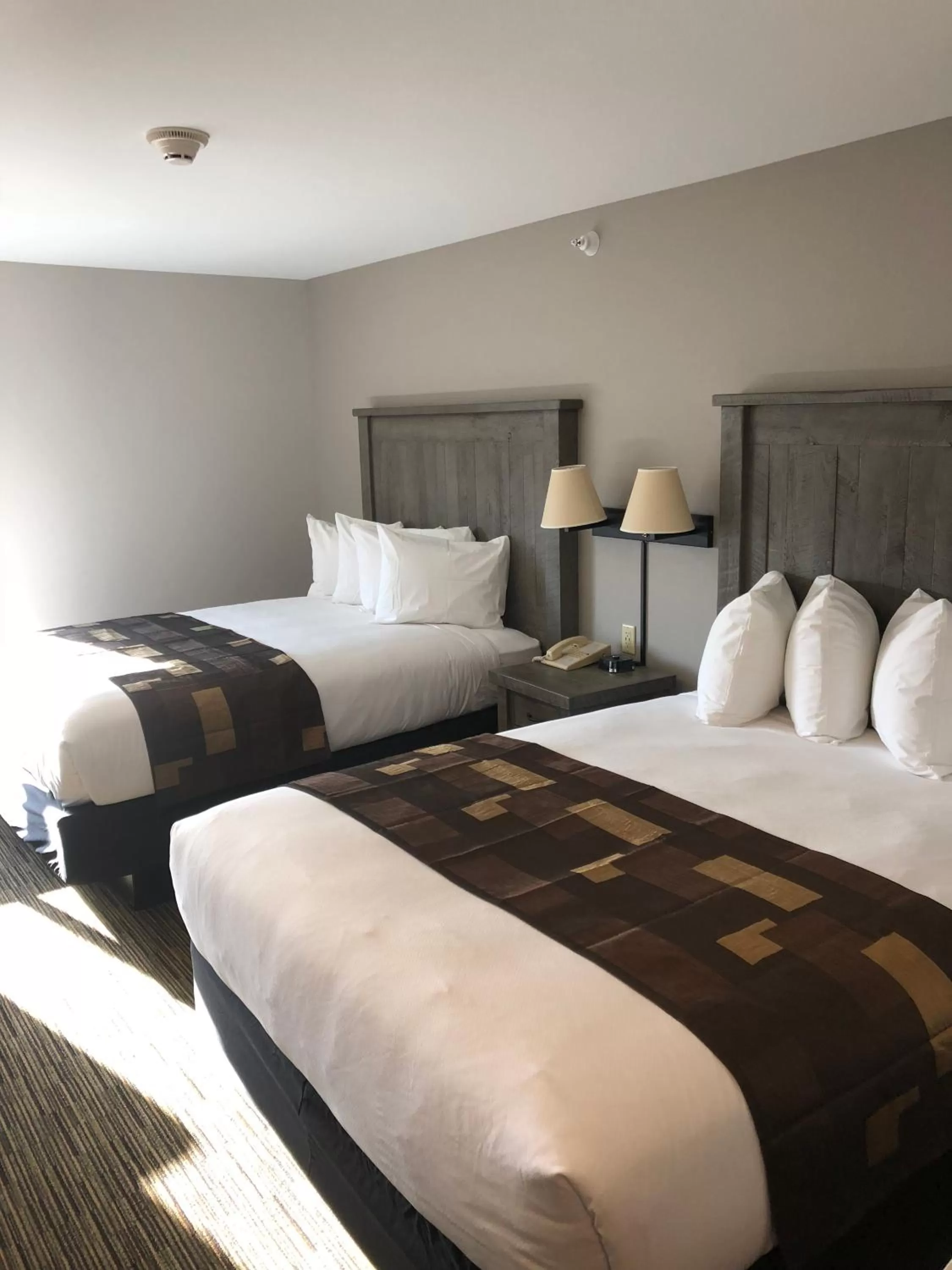 Bed in Kelly Inn West Yellowstone