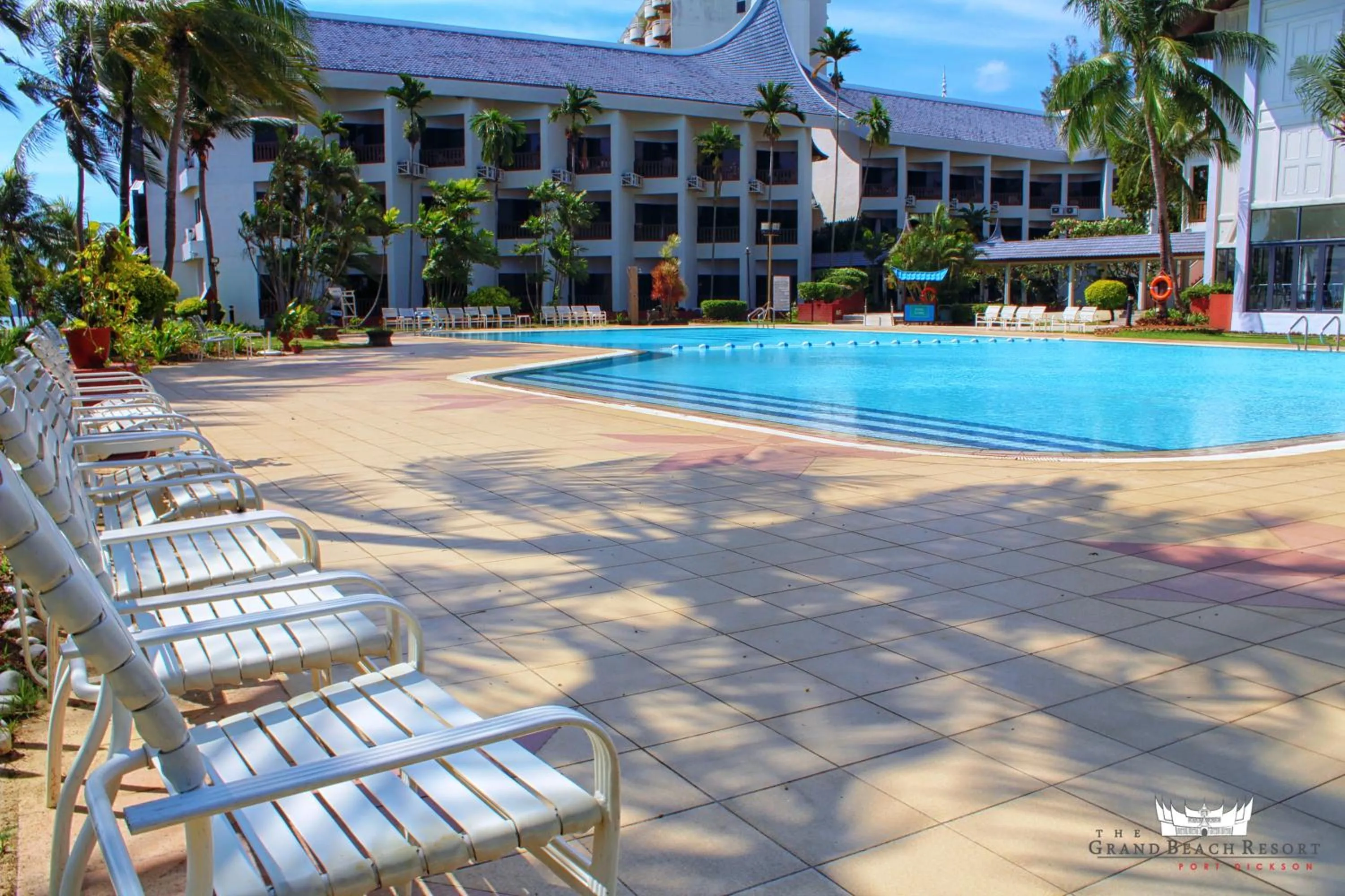 Swimming pool in The Grand Beach Resort Port Dickson