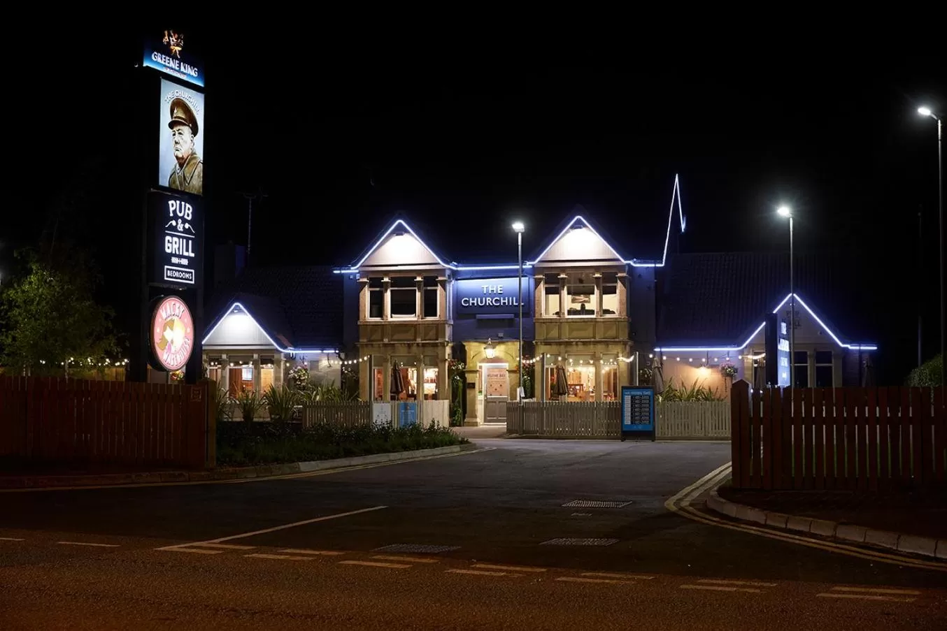 Property building in The Churchill By Greene King Inns