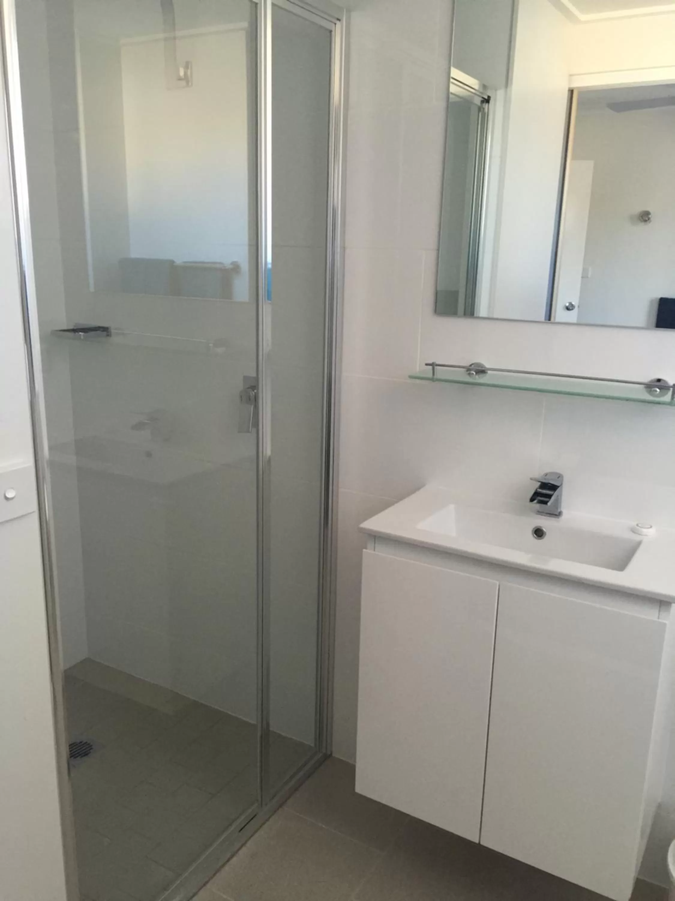 Shower in Merimbula Lake Apartments