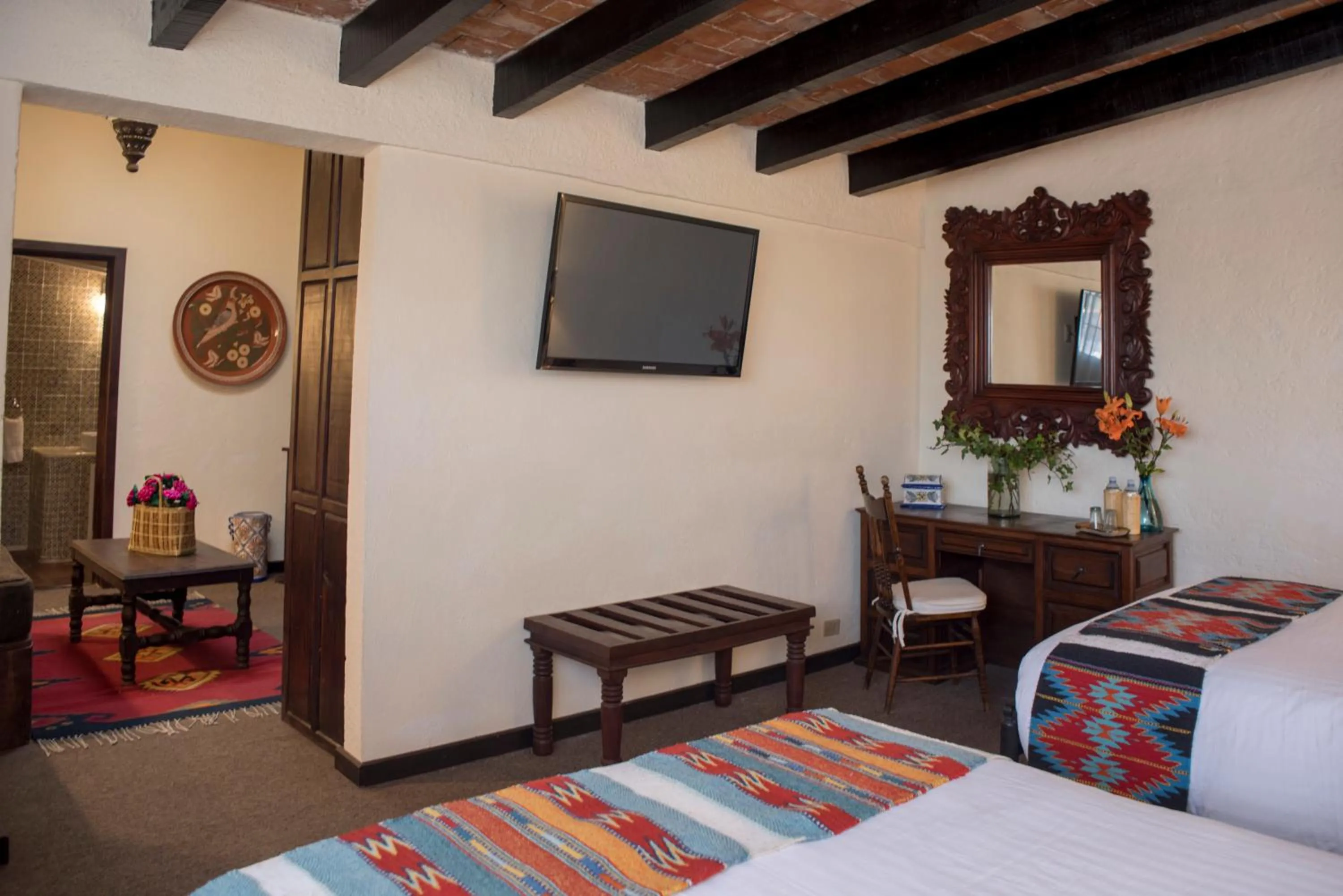 Photo of the whole room, Bed in Hacienda El Santuario San Miguel de Allende