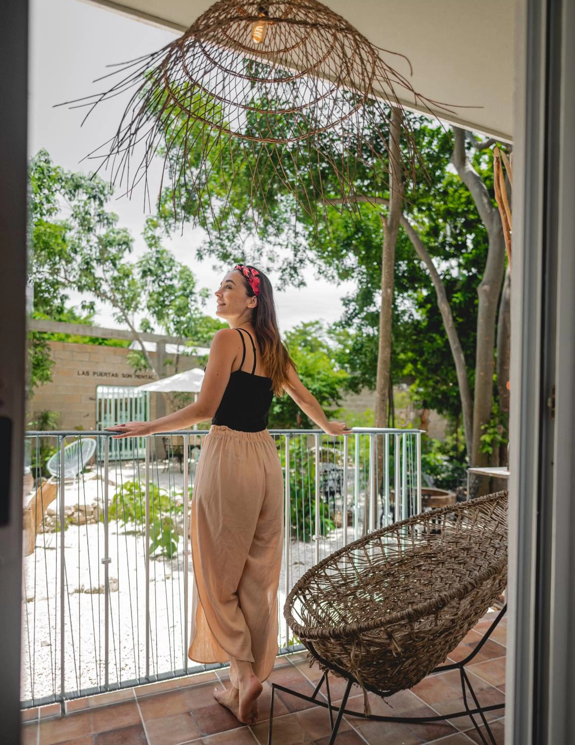 Garden view in LA TULUMEÑA Boutique Hotel