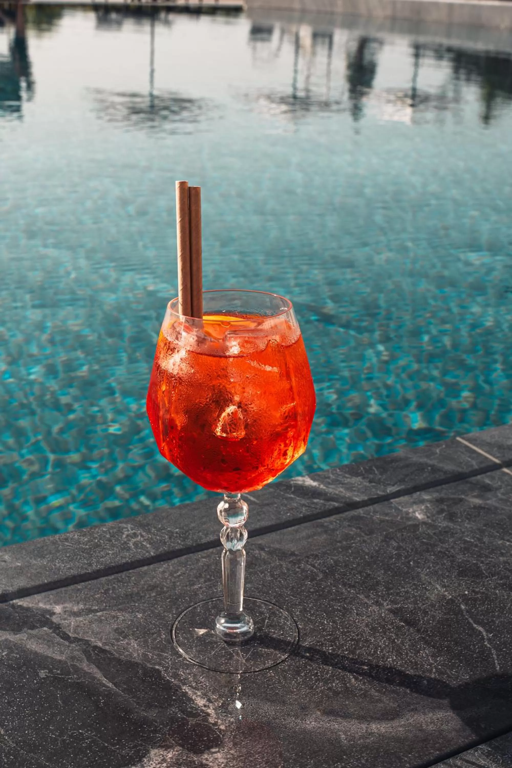 Pool view in mk hotel tirana