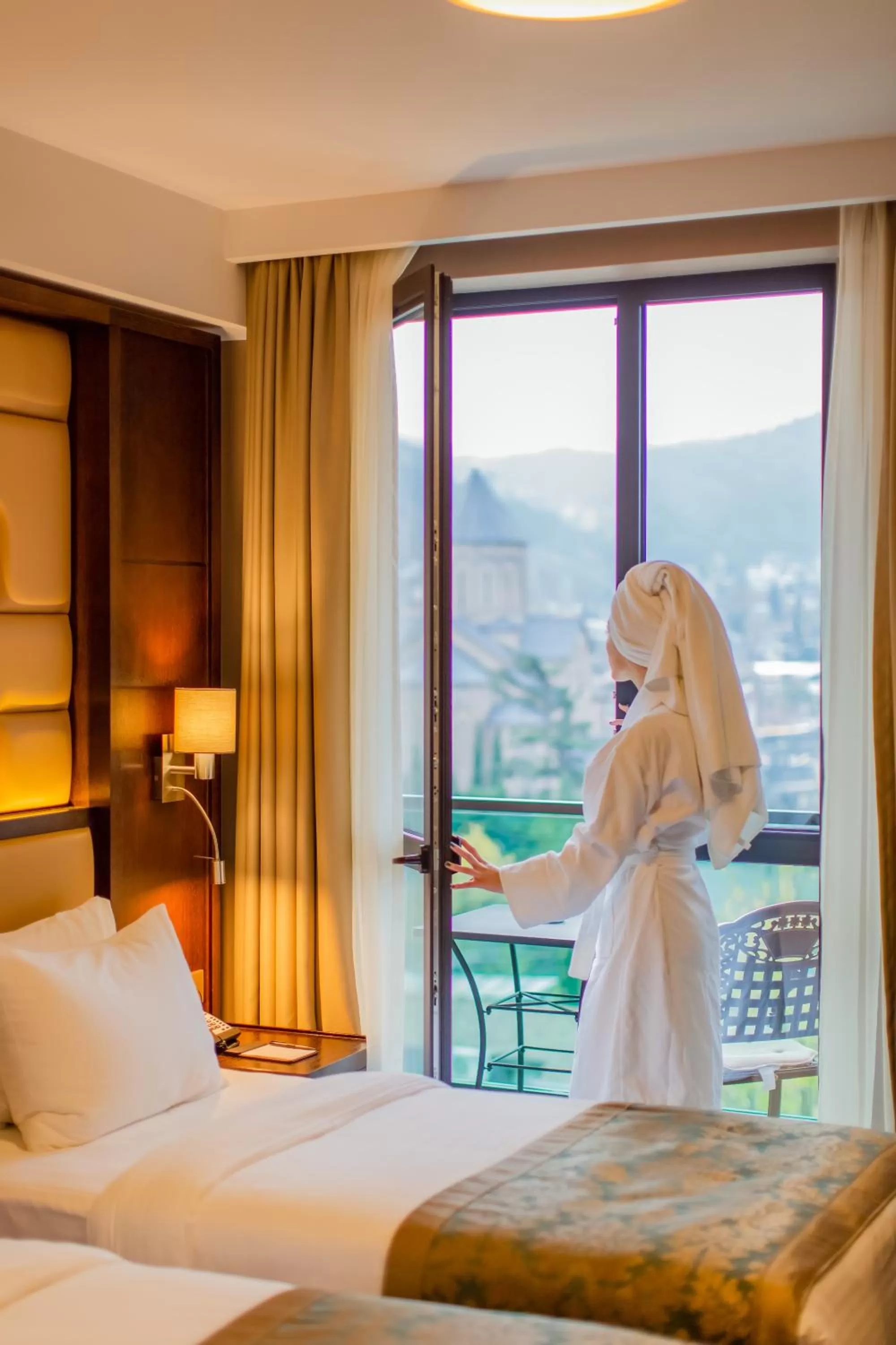 People, Bed in KMM Hotel