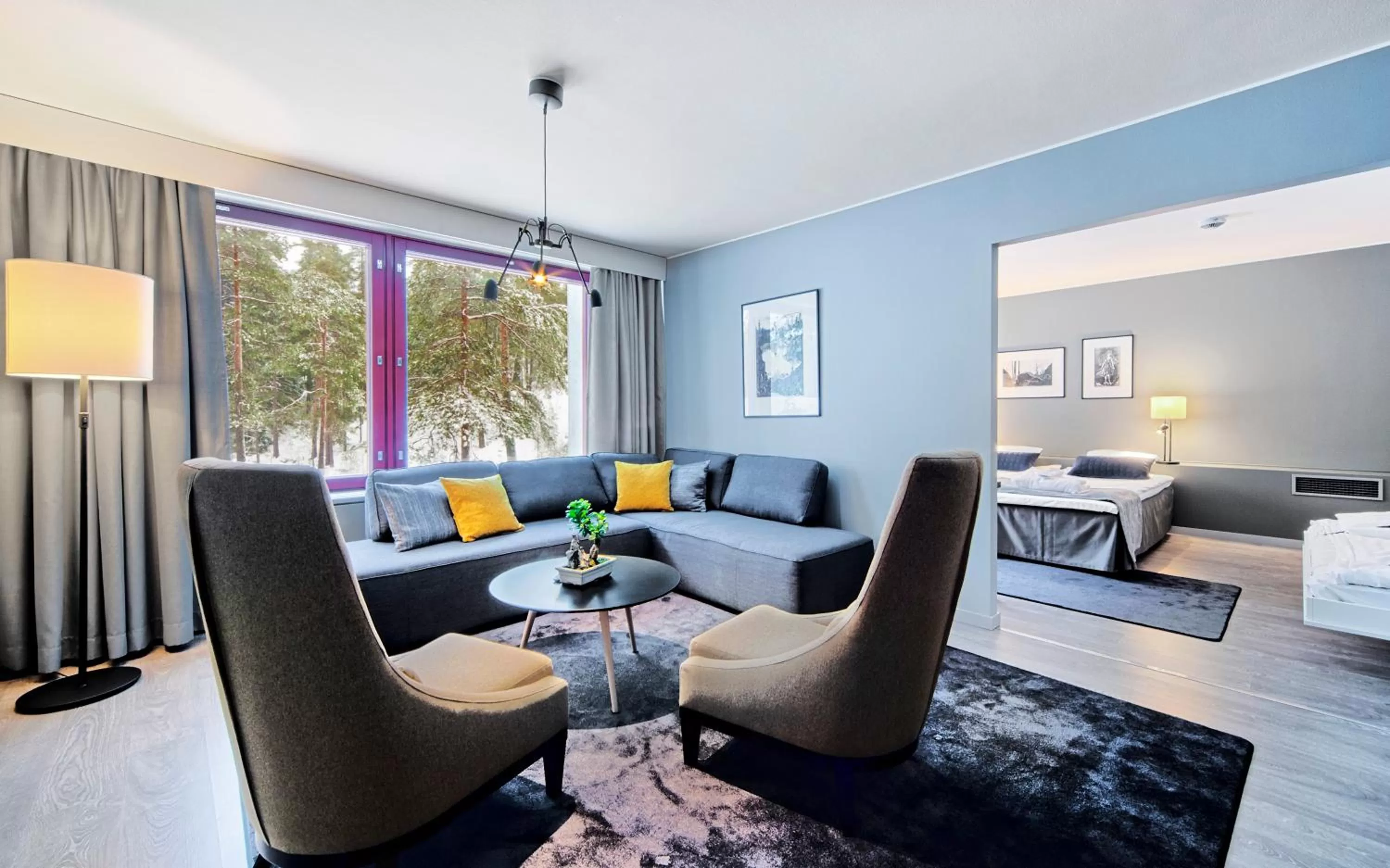 Living room in Hotel Korpilampi