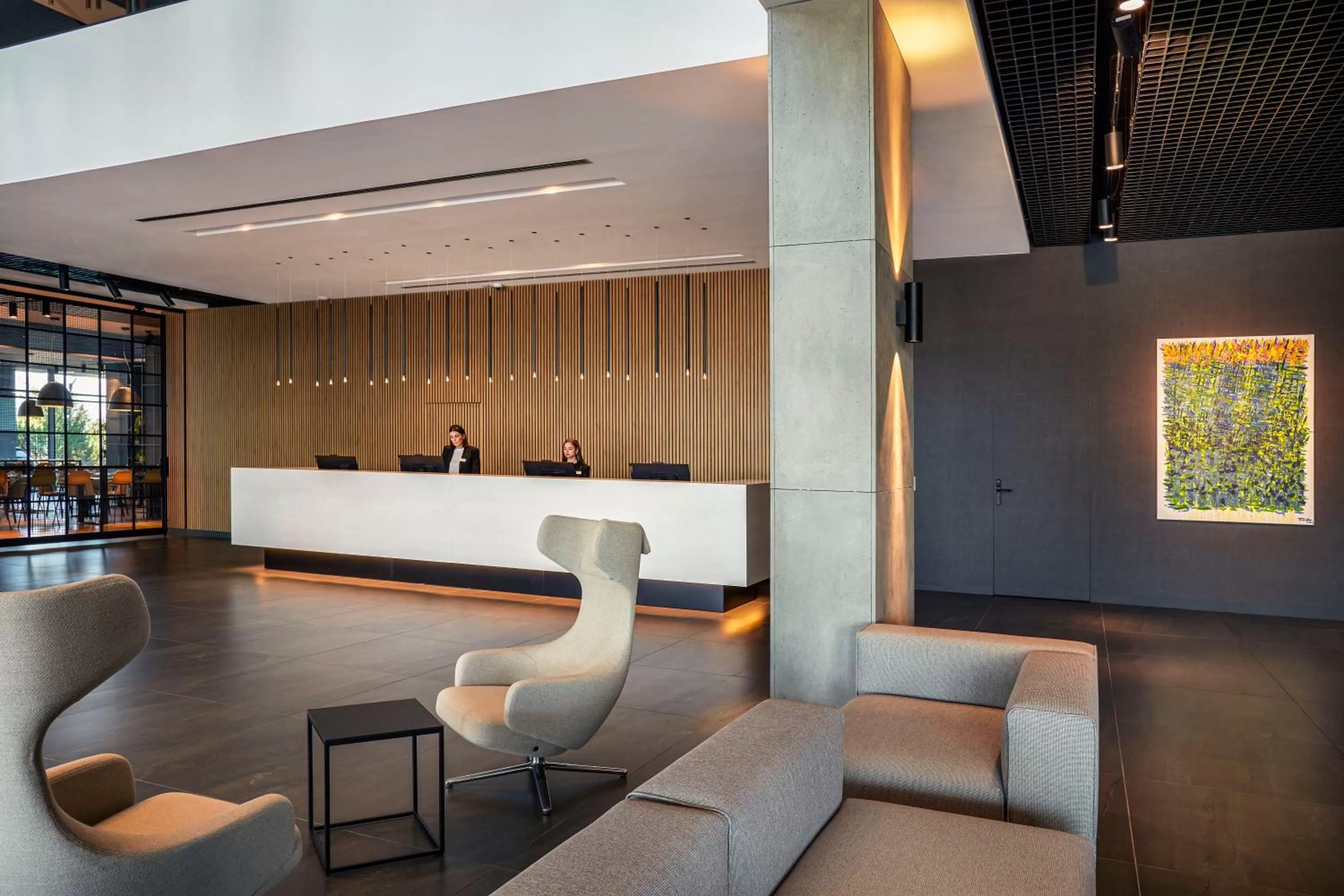 Lobby or reception in Q Hotel Plus Wrocław Bielany