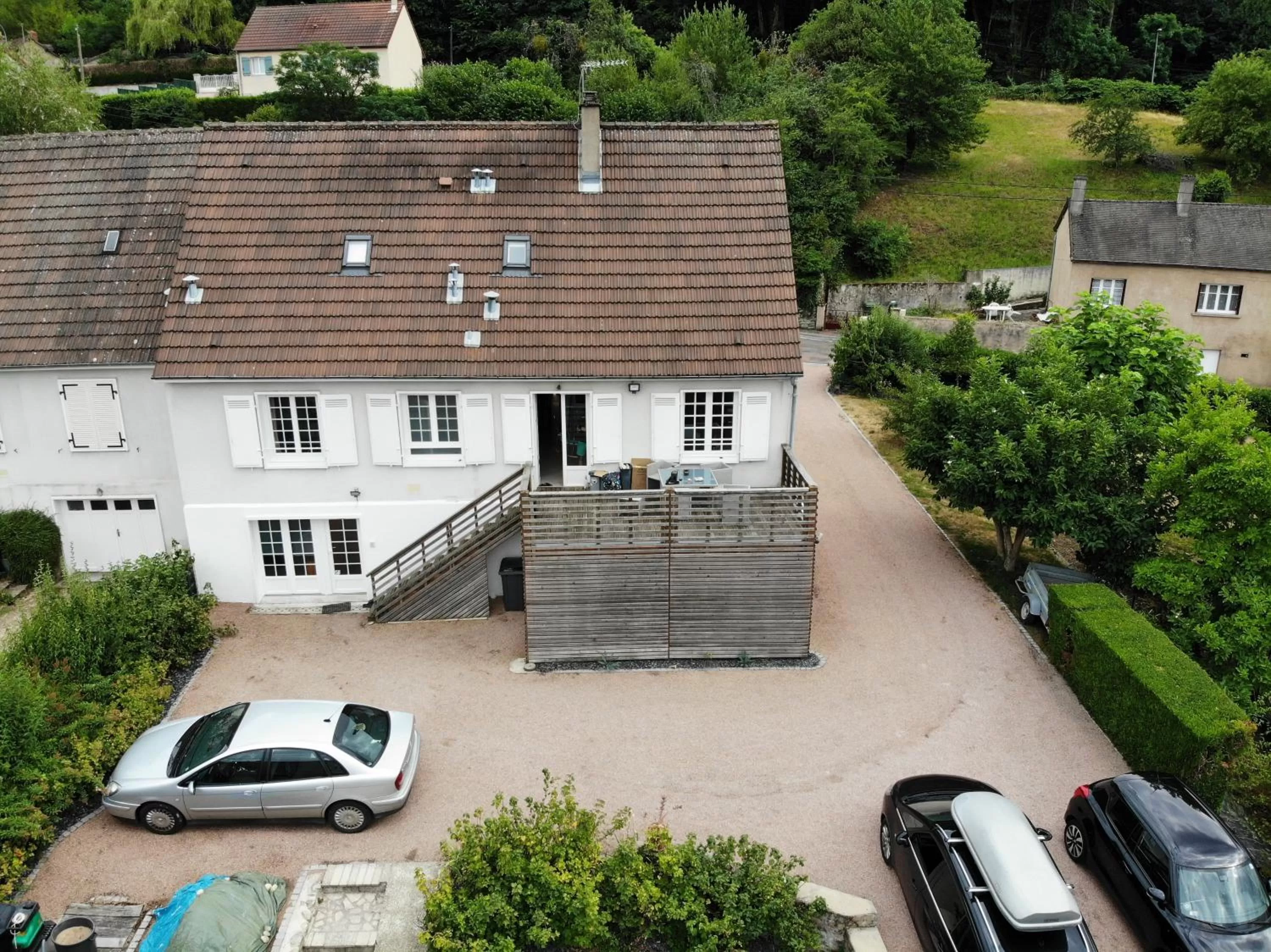 Bird's eye view in Chambres d'hotes à Autun
