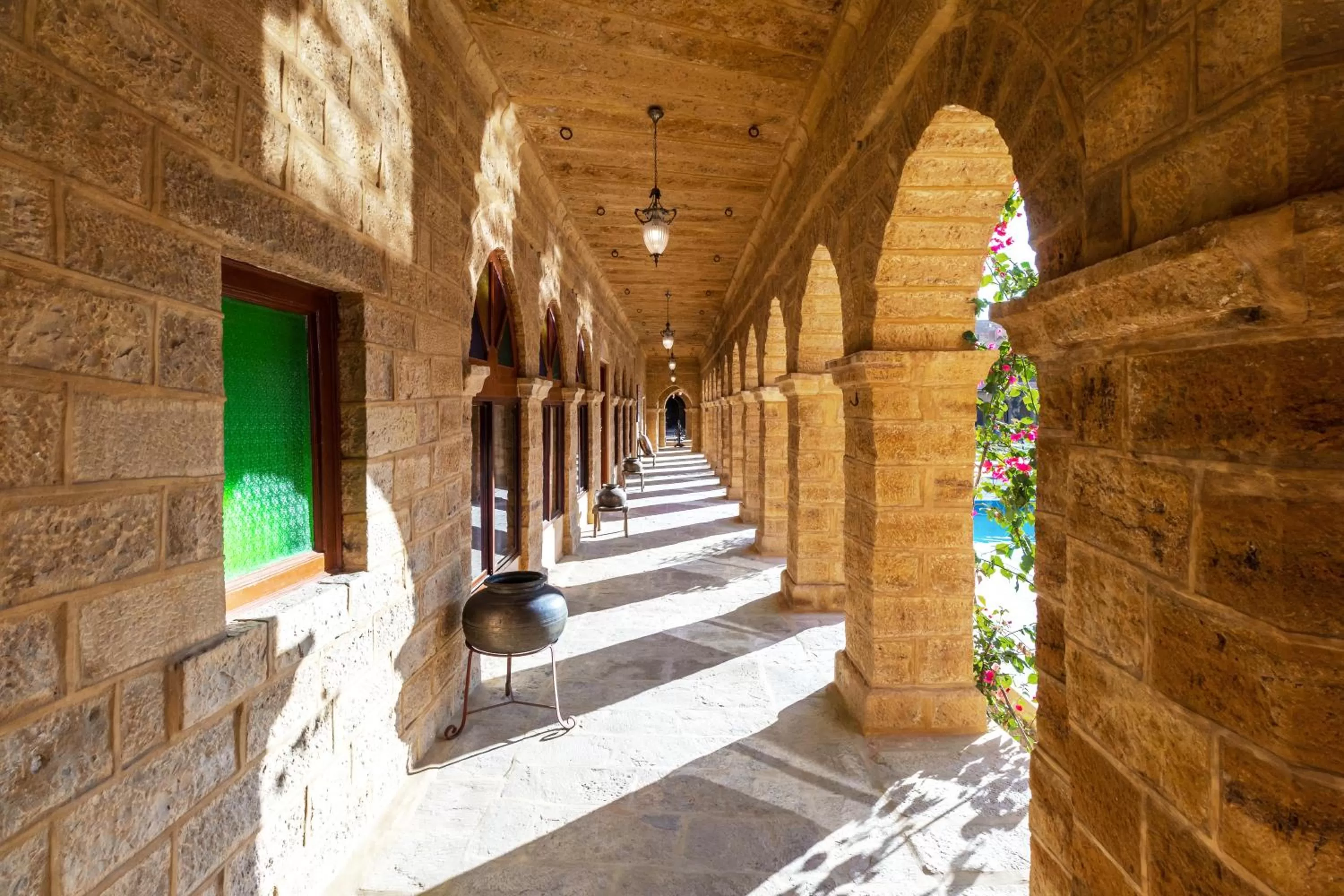 Facade/entrance in WelcomHeritage Mohangarh Fort