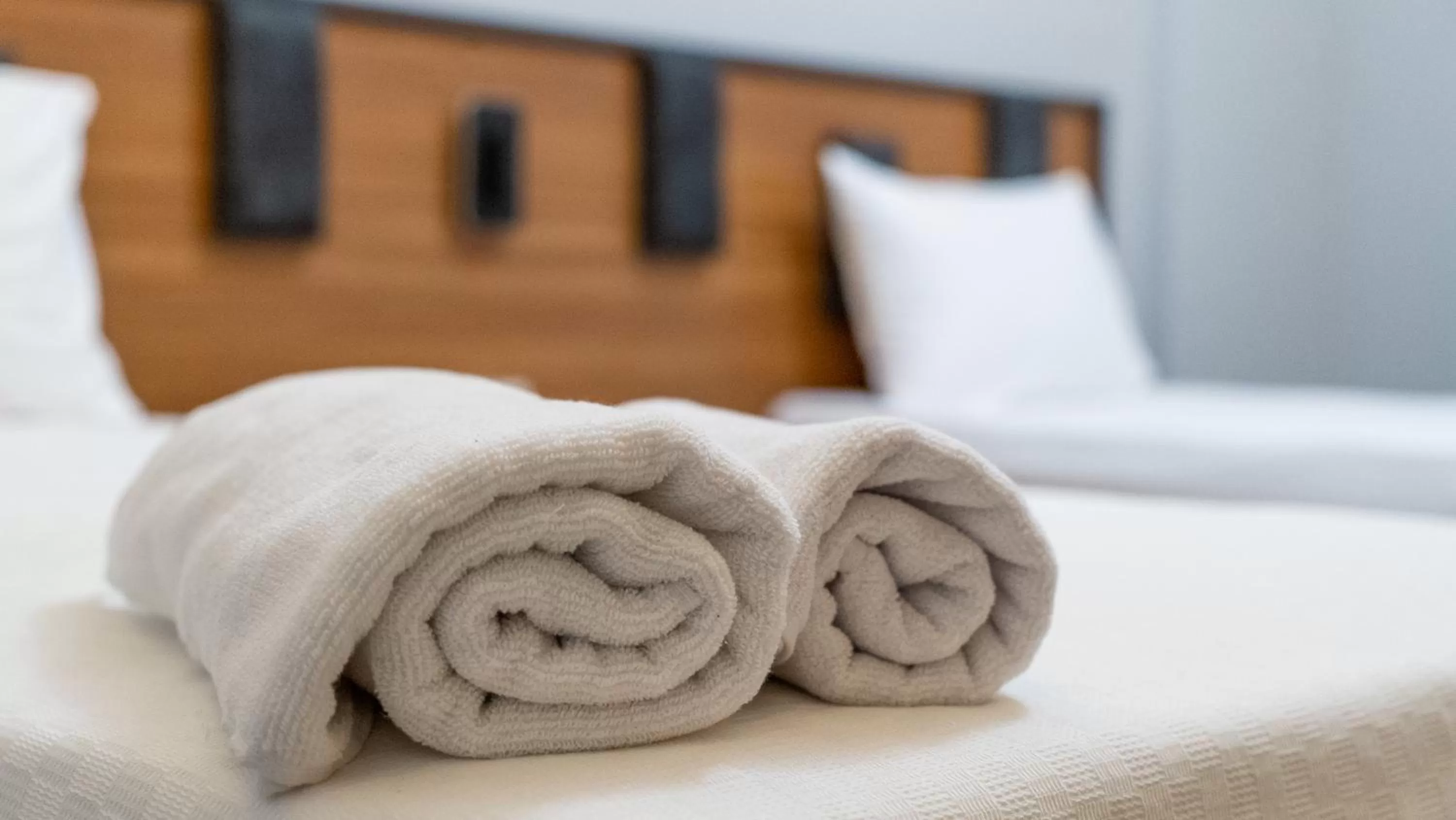 towels, Bed in GRAND MOON HOTEL