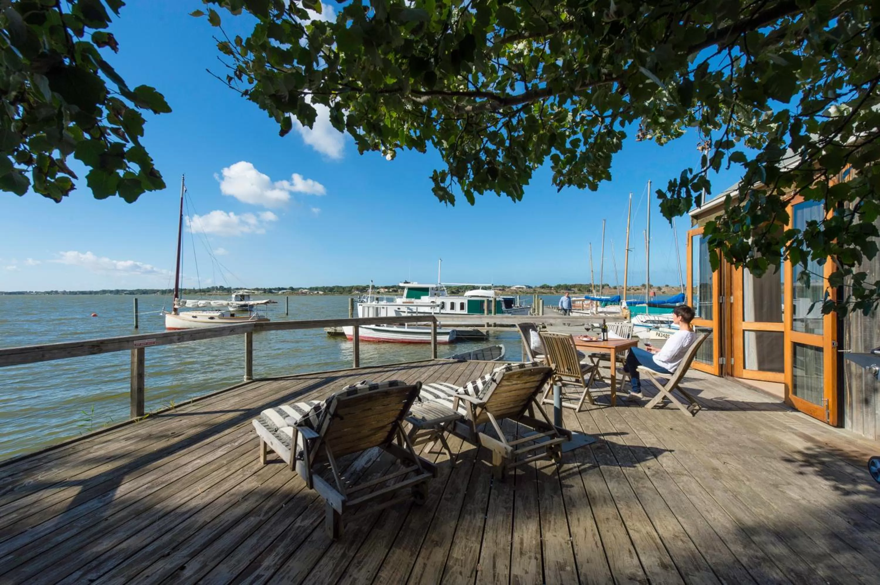 Patio in Boathouse - Birks River Retreat