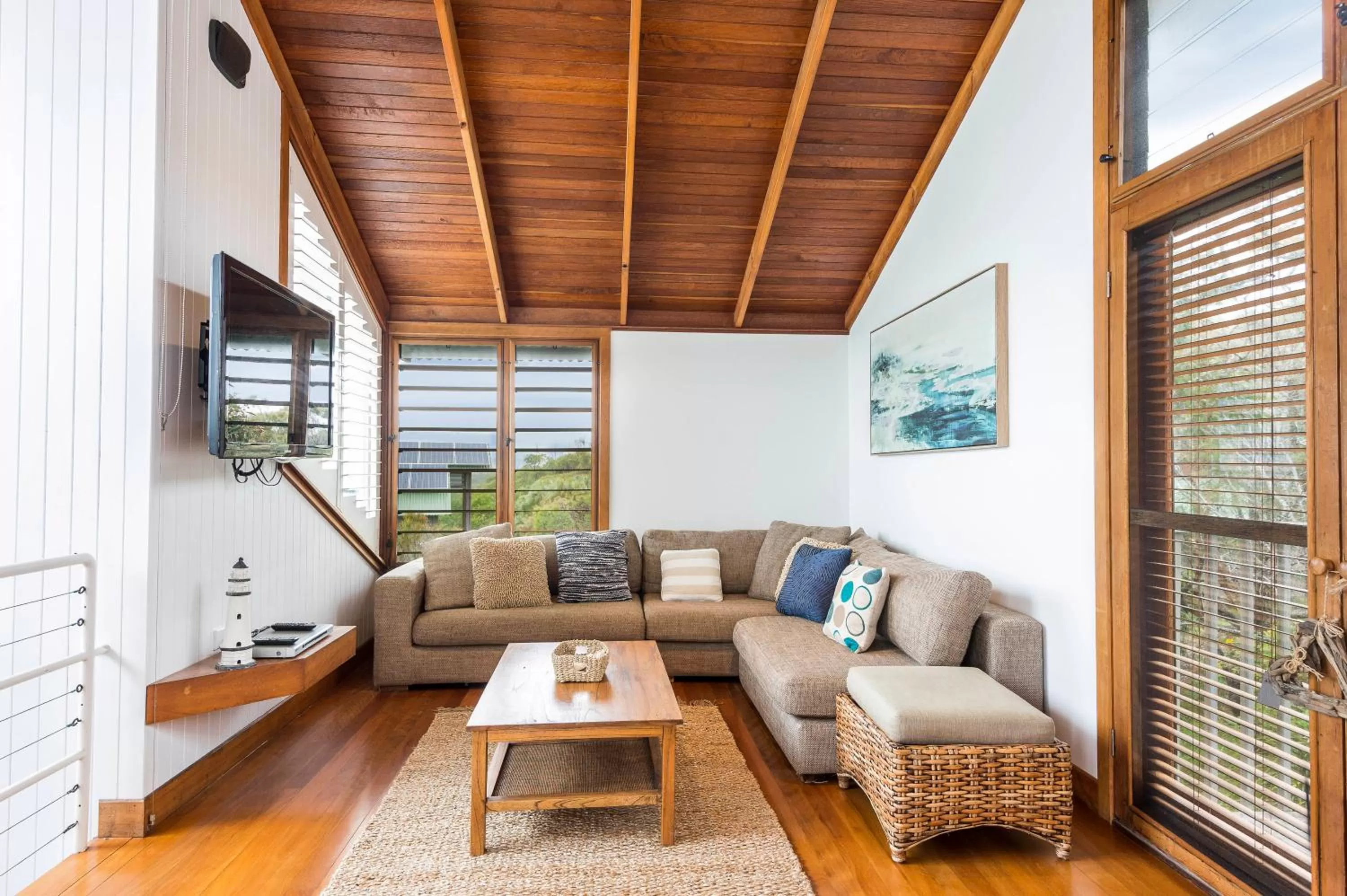 Living room in The Oasis Apartments and Treetop Houses