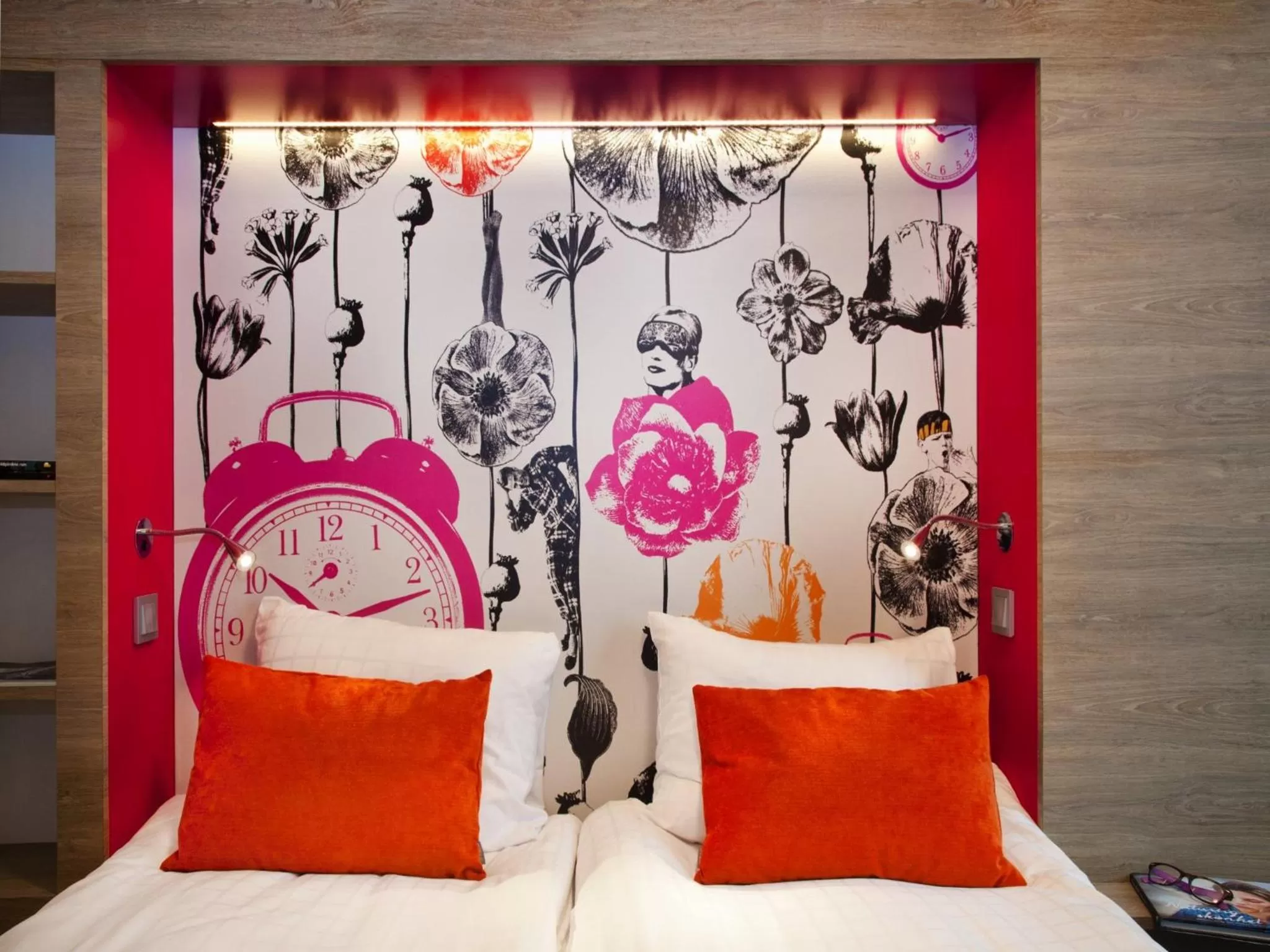 Bed in Motel L Hammarby Sjöstad