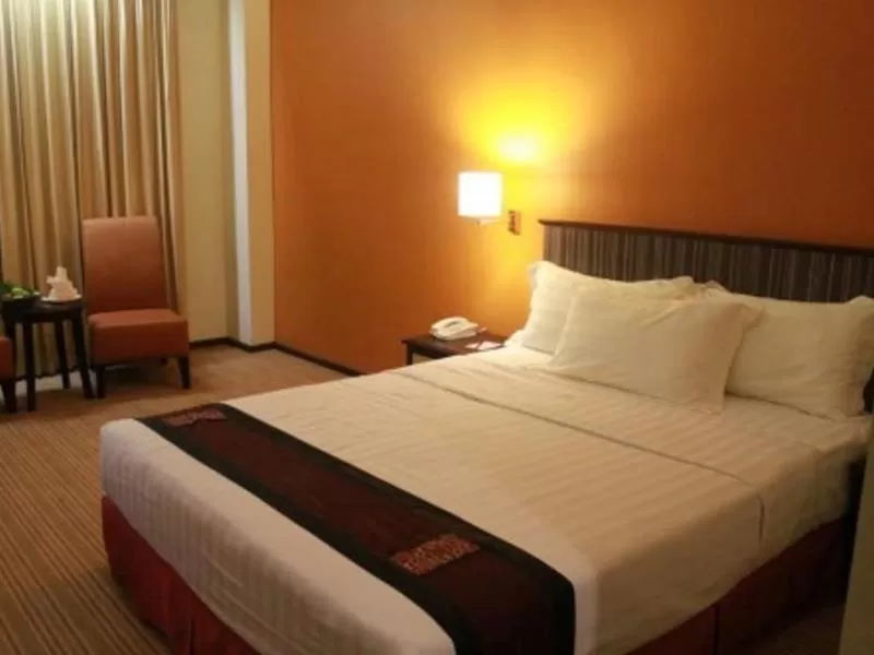 Bed in Hotel Seri Malaysia Lawas