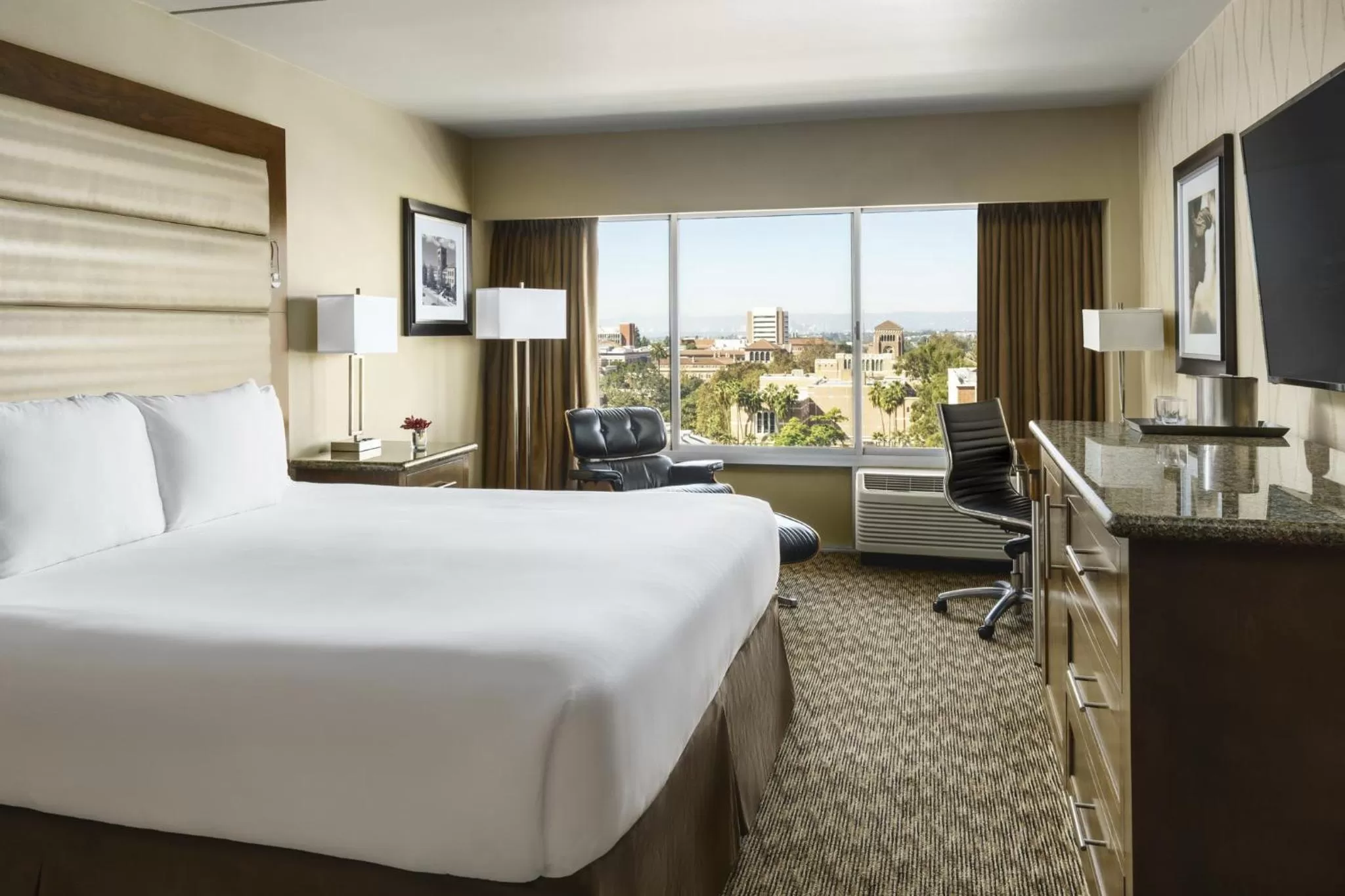 Bed in USC Hotel