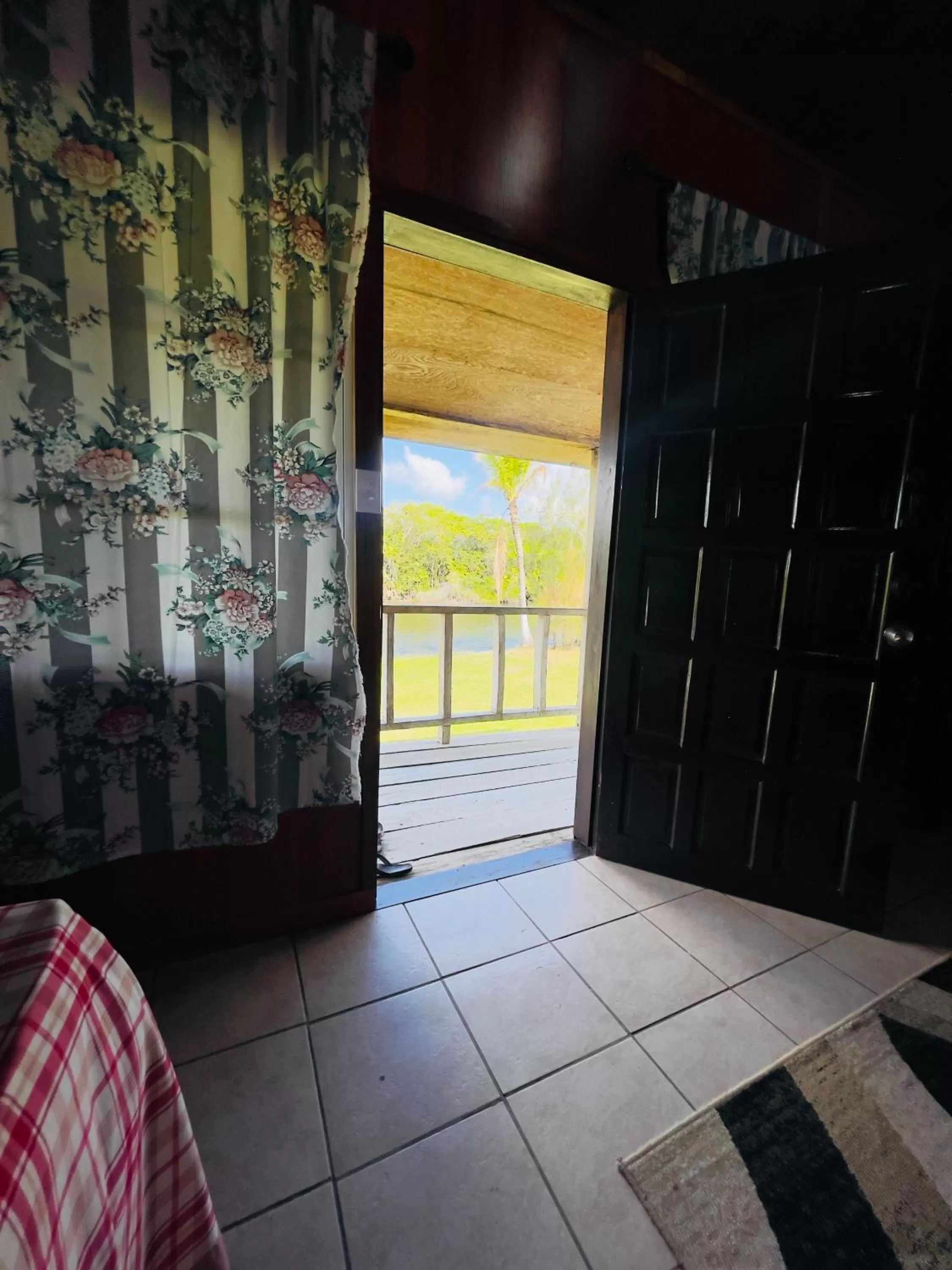 Balcony/Terrace, Bed in Lamanai Riverside Retreat