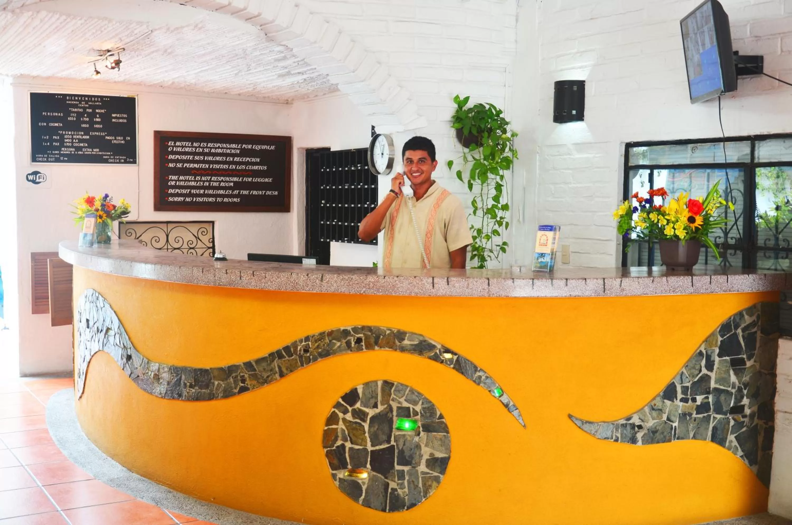 Lobby or reception in Hotel Hacienda de Vallarta Centro