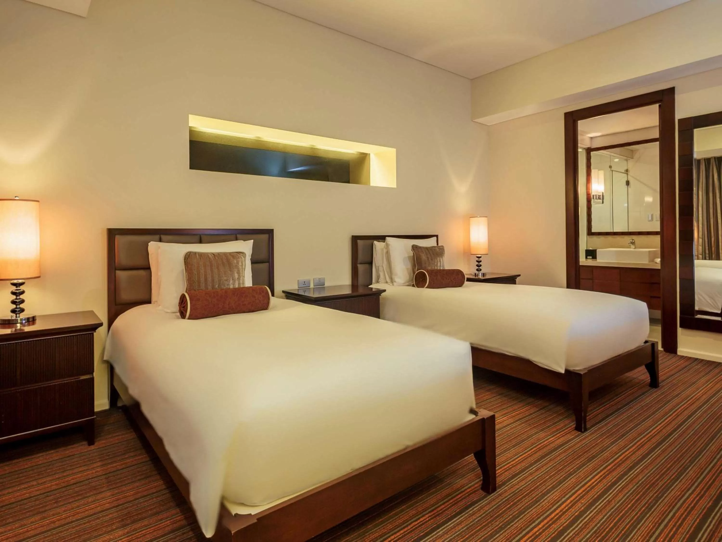 Bathroom, Bed in Joy Nostalg Hotel and Suites Manila Managed by The Ascott Limited