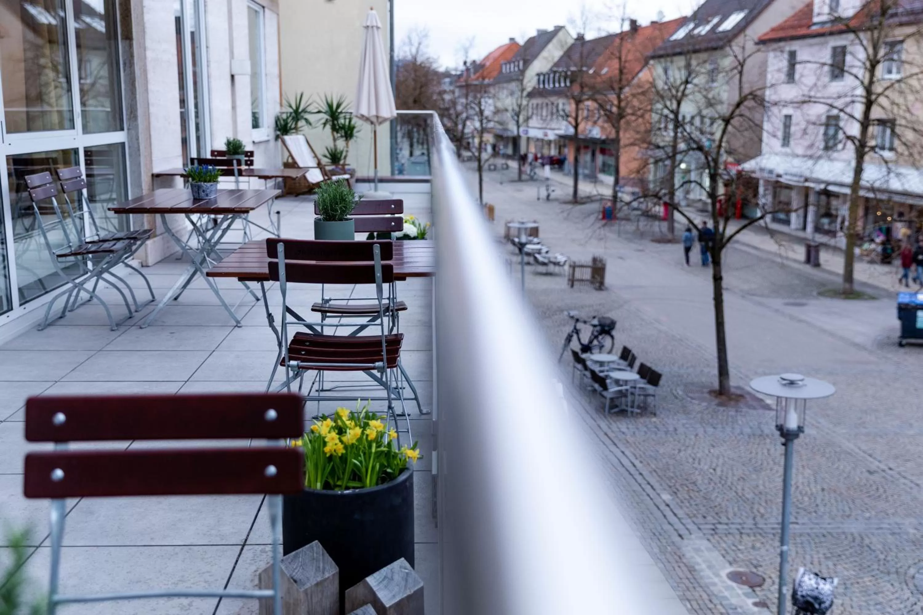Balcony/Terrace in Stadthotel Freilassing