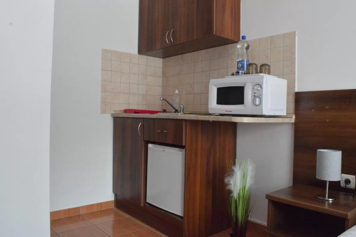 Kitchen/Kitchenette in Aqua Oazis Apartman