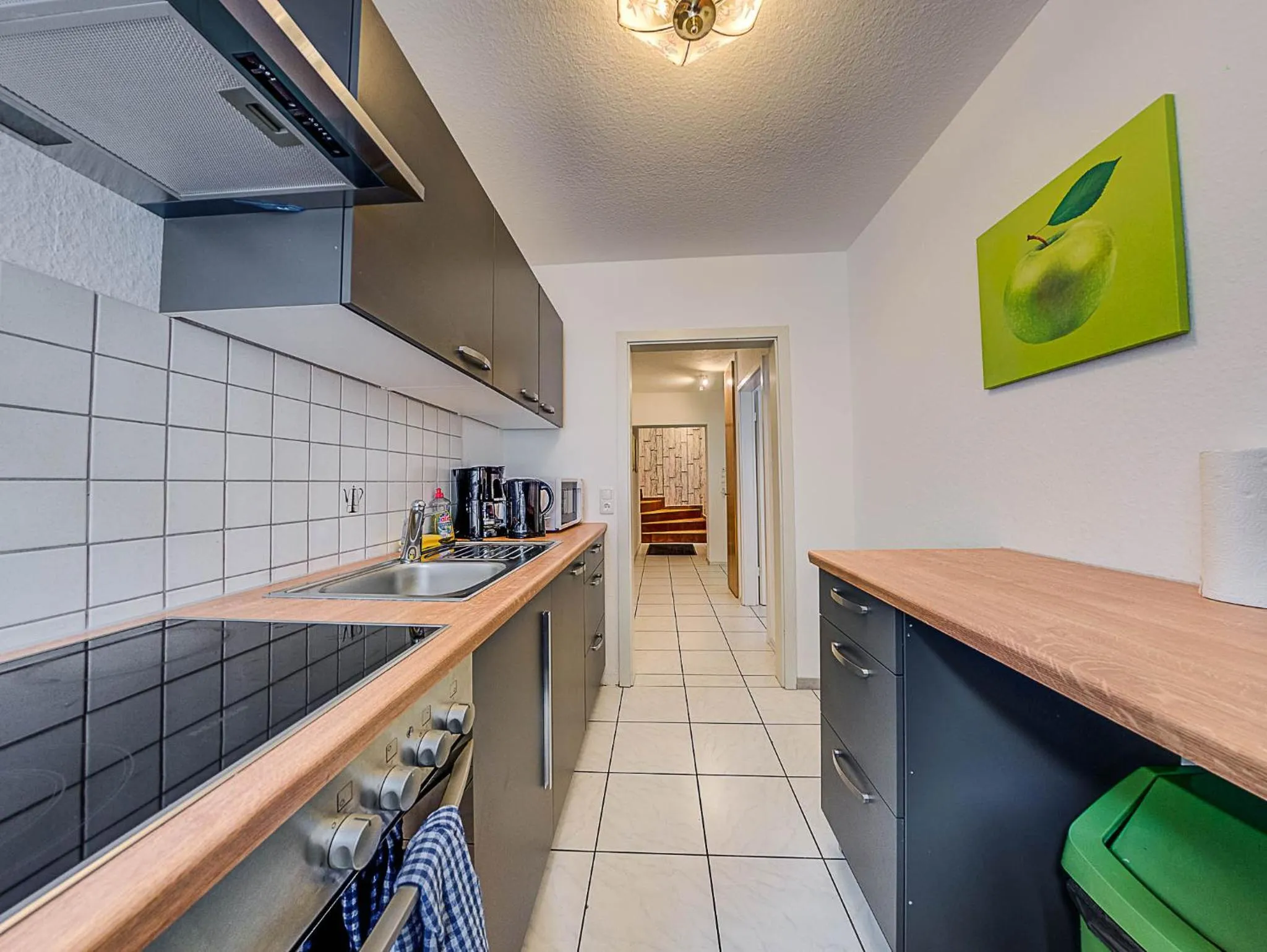 Kitchen or kitchenette in Gästehaus Eschbach