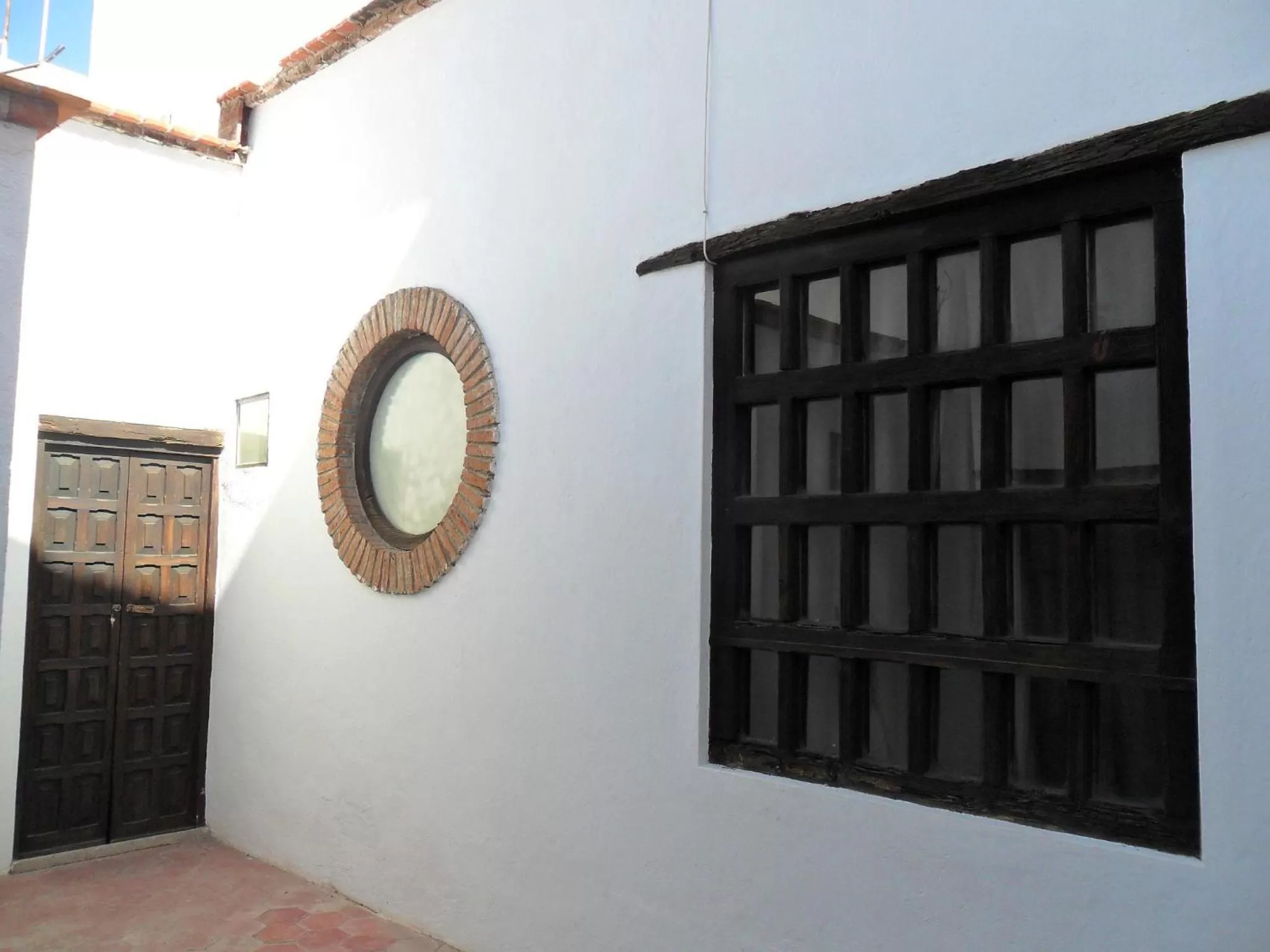 Patio in Hotel Casa Sangre de Cristo