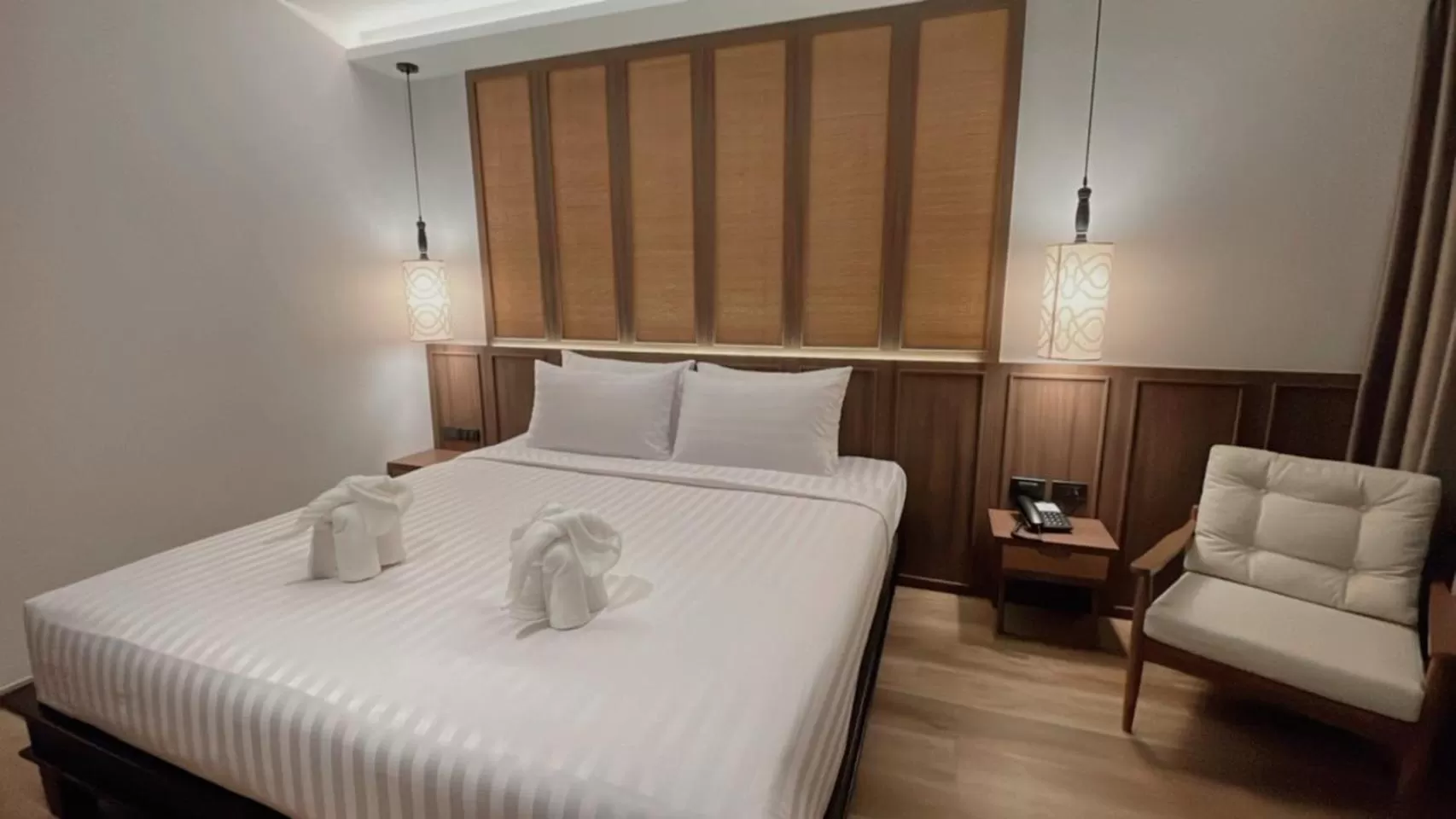 Bed in Sareeviengping Hotel Chiangmai