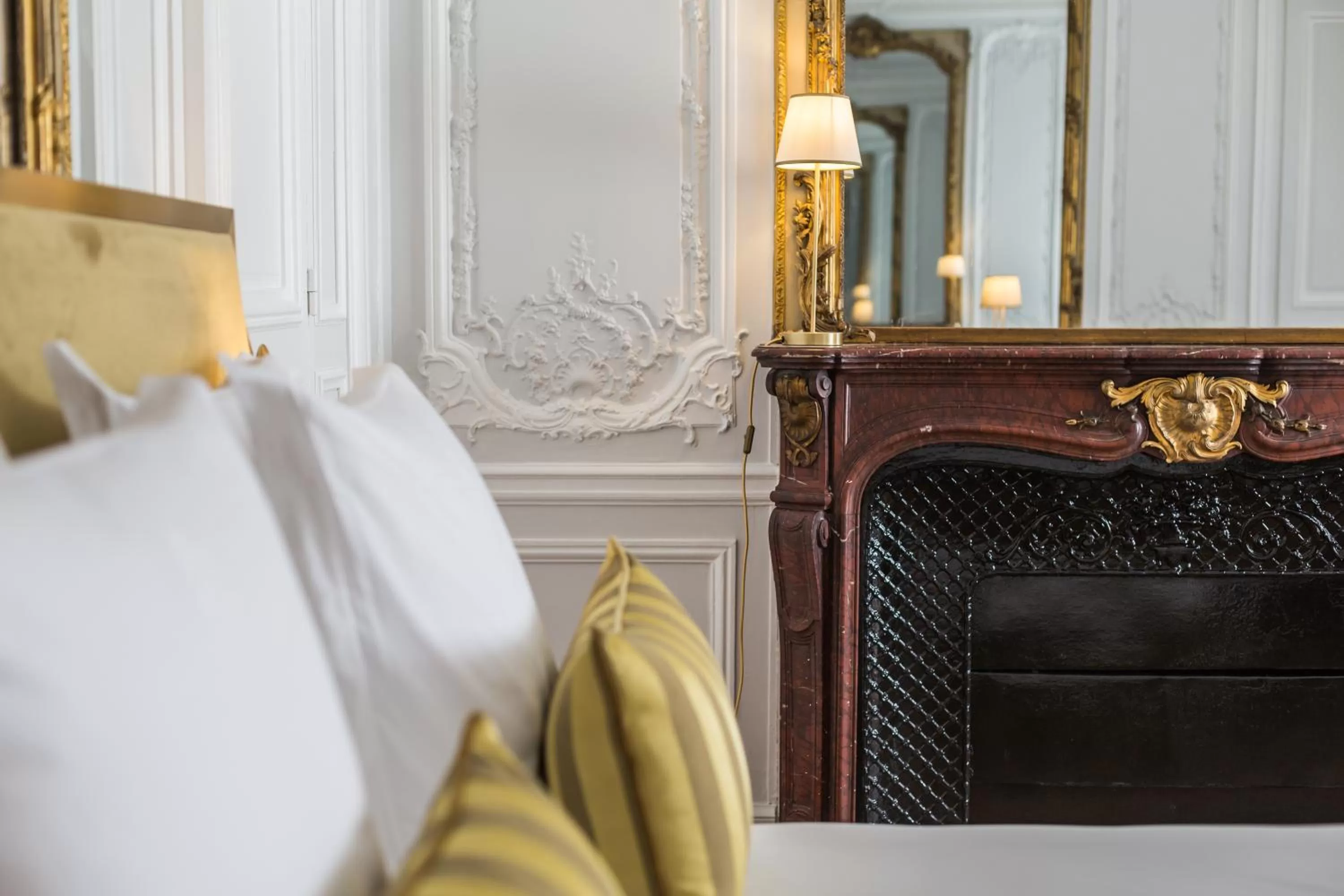 Decorative detail, Bed in Hôtel Alfred Sommier