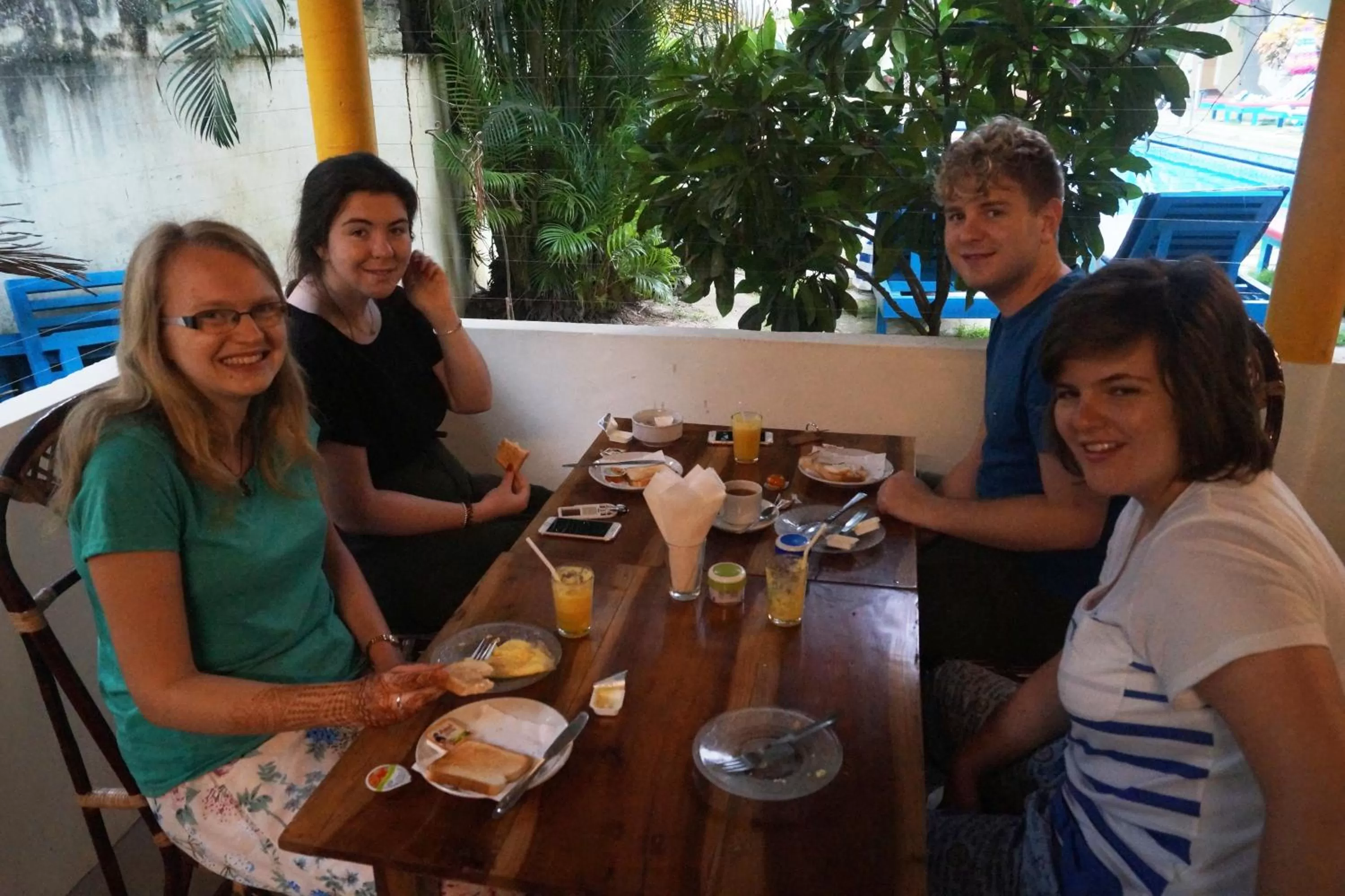 Breakfast in Hotel Thushara