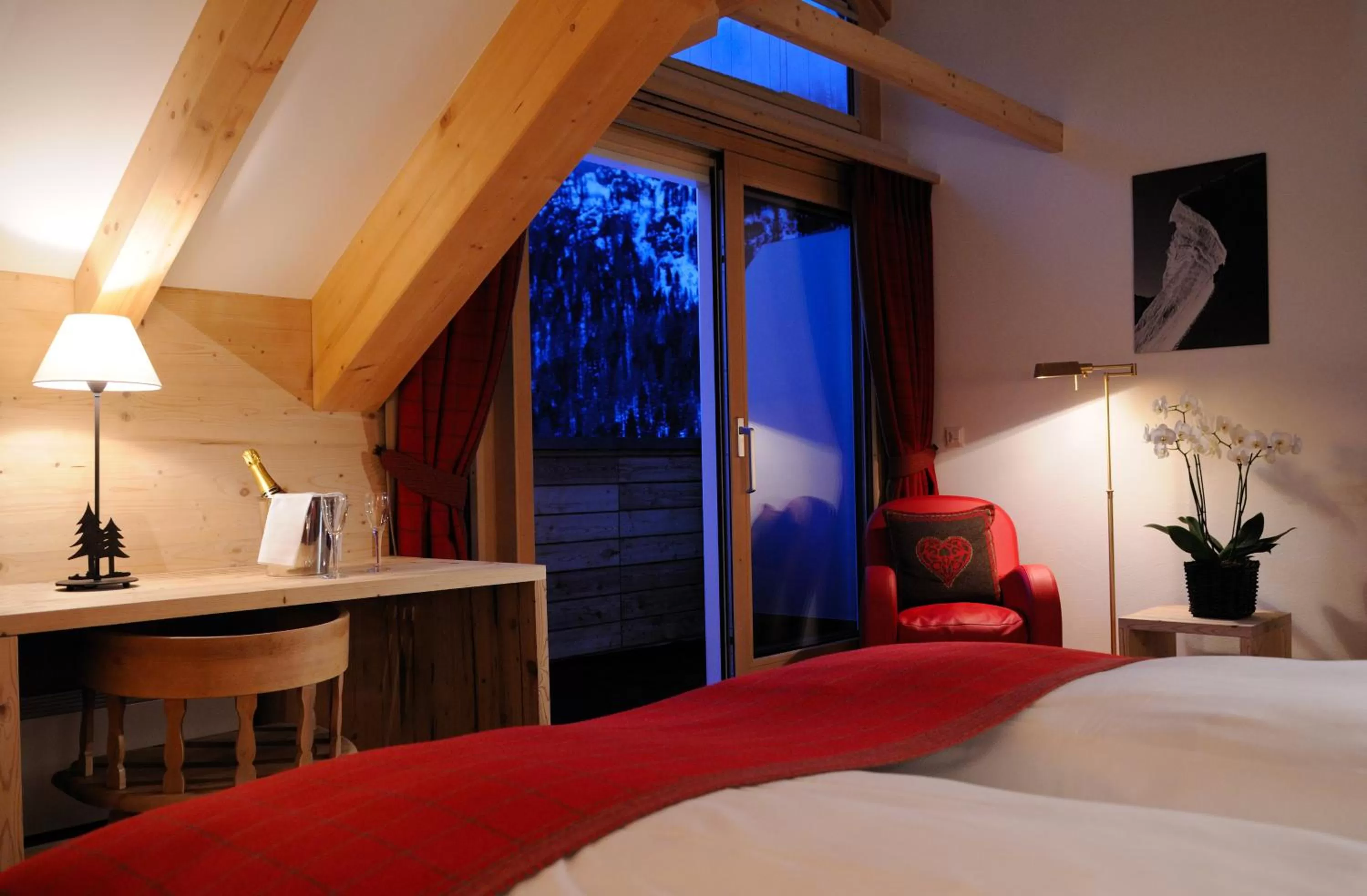 Mountain view, Bed in Hotel Albris