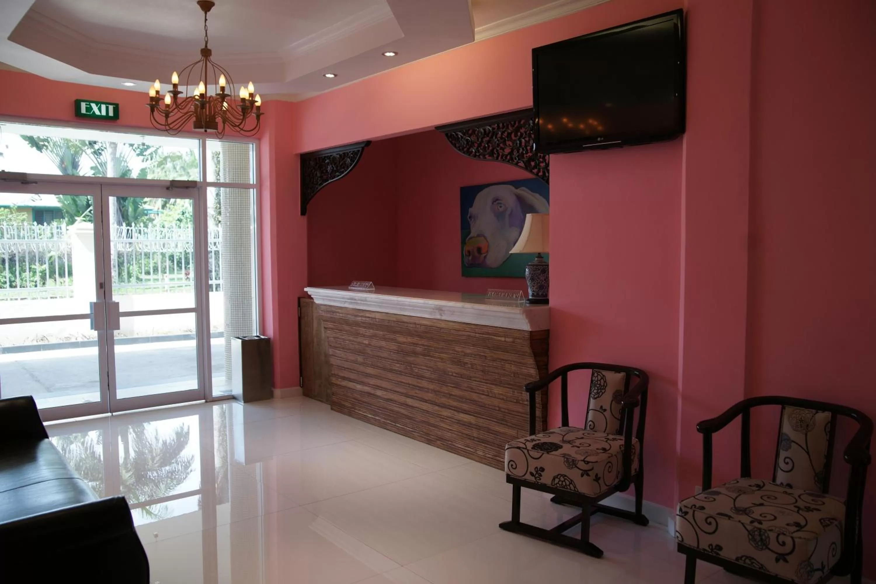 Lobby or reception, TV/Entertainment Center in Hotel Morobe