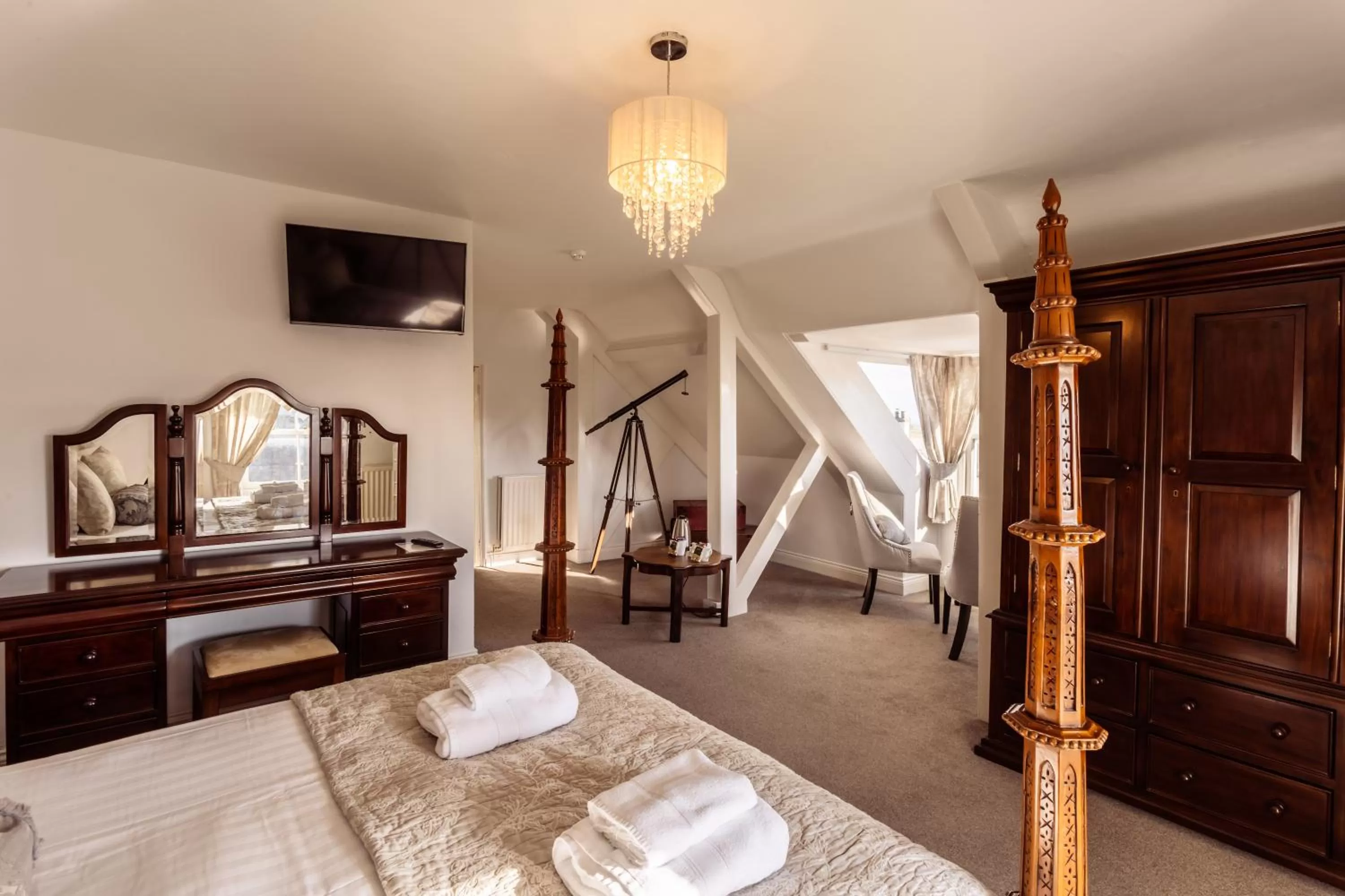 Bed in Manor House Hotel Holy Island