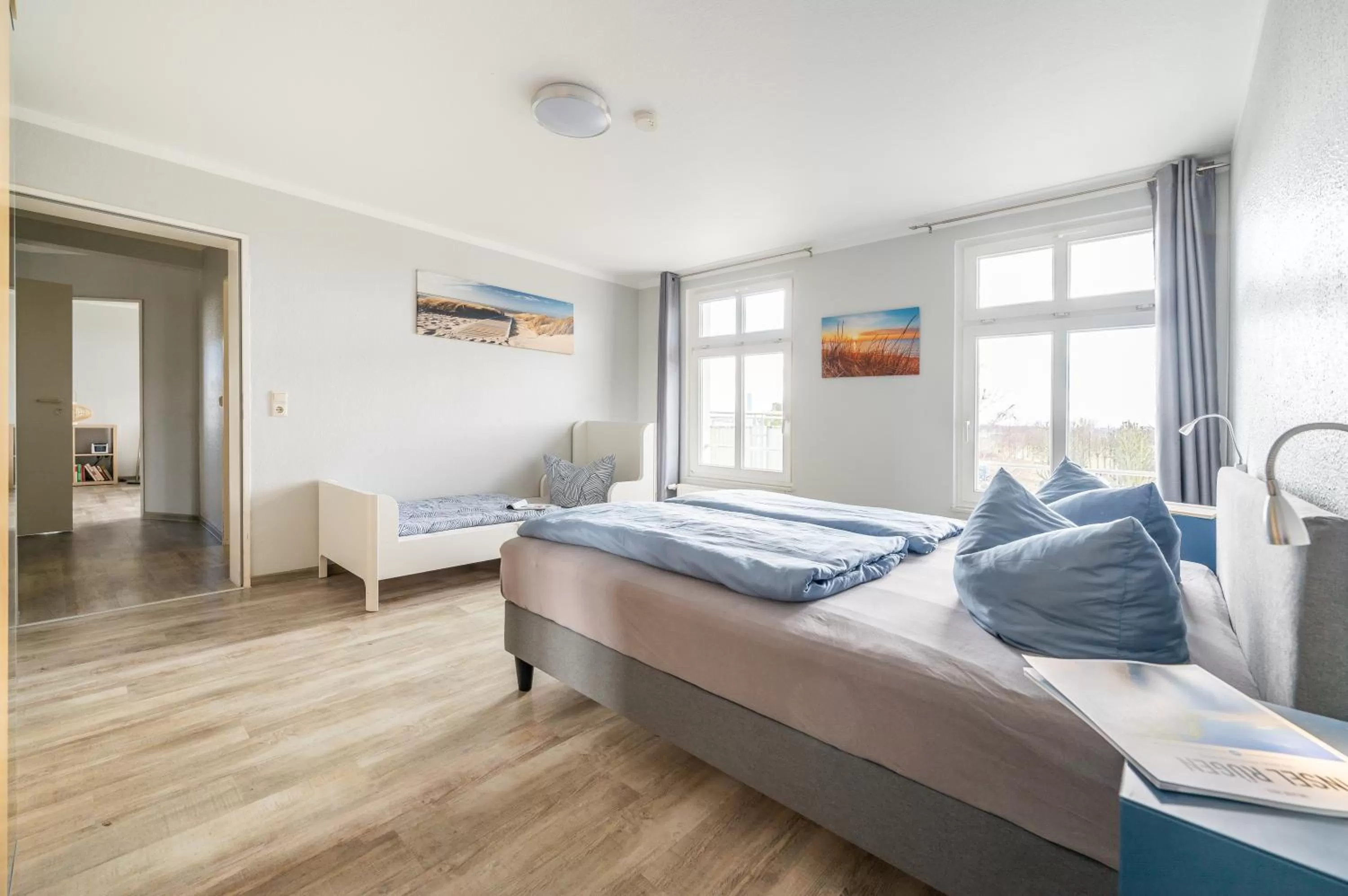 Bed in Haus Ferienglück Sauna im Haus