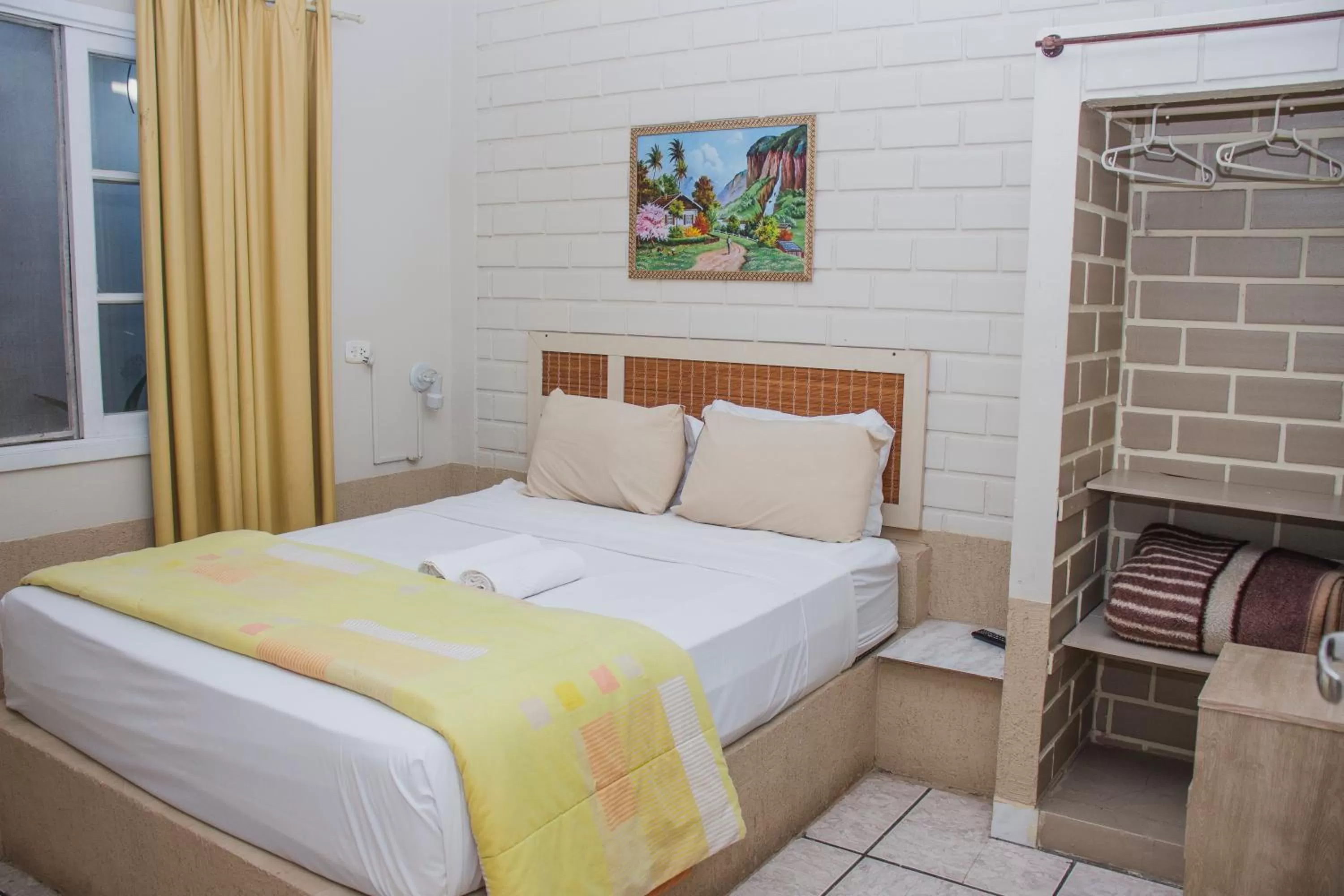 Bed in Pousada Marinamarela