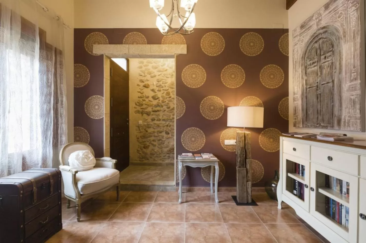 Seating area in Casa Mistela