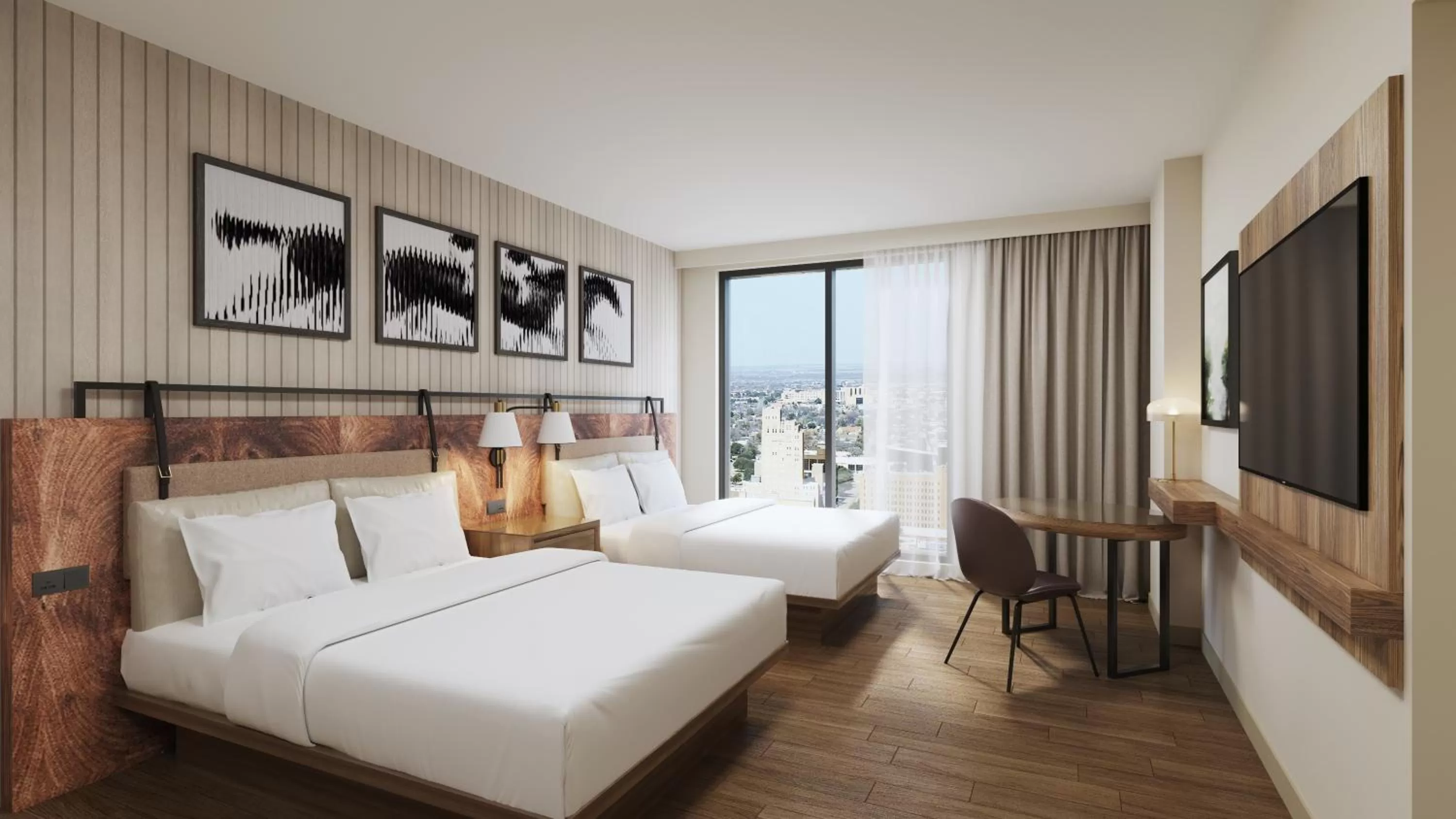 Bedroom, Bed in Doubletree By Hilton Abilene Downtown Convention Center