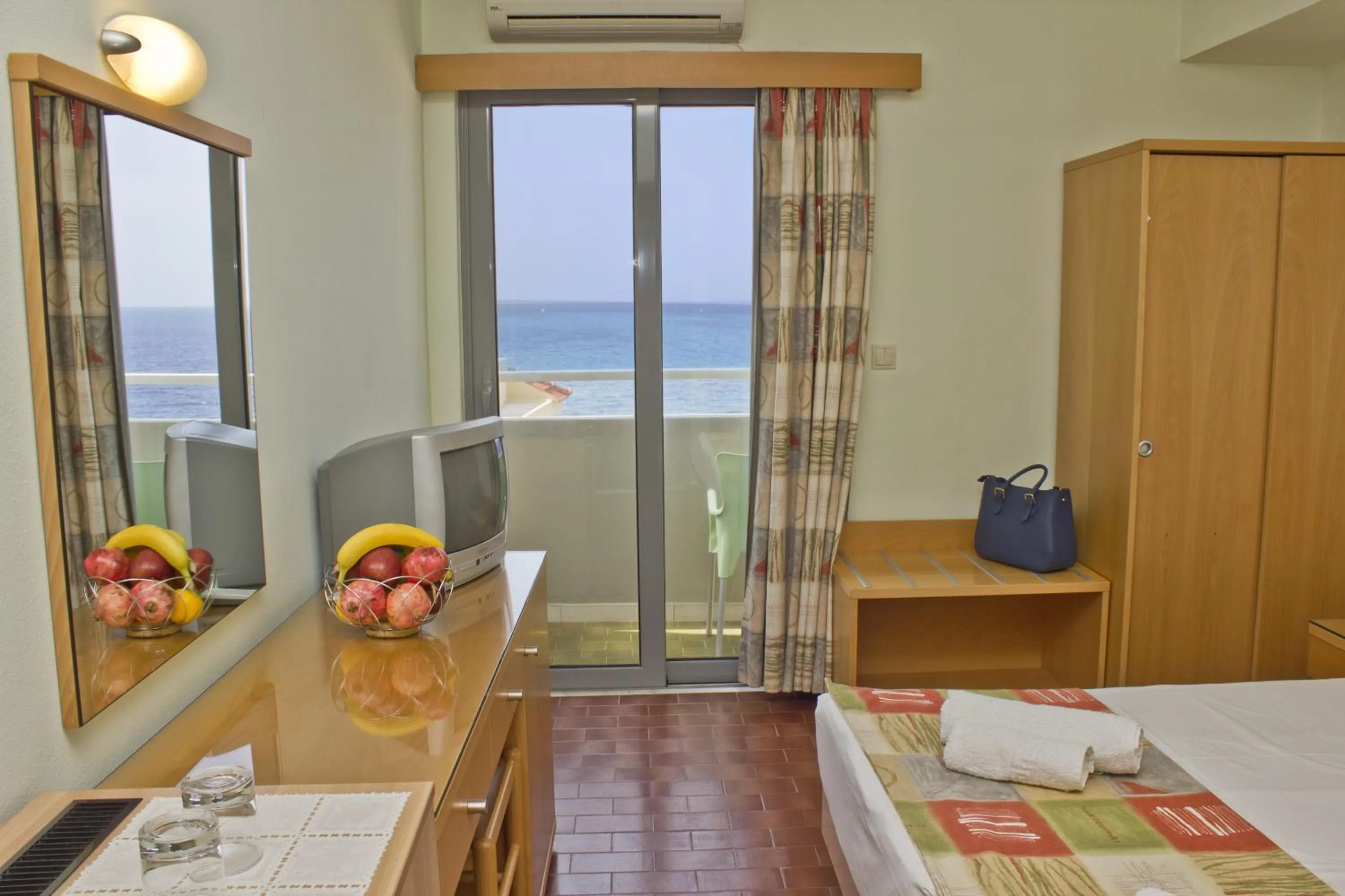 Bed in Nafsika Hotel