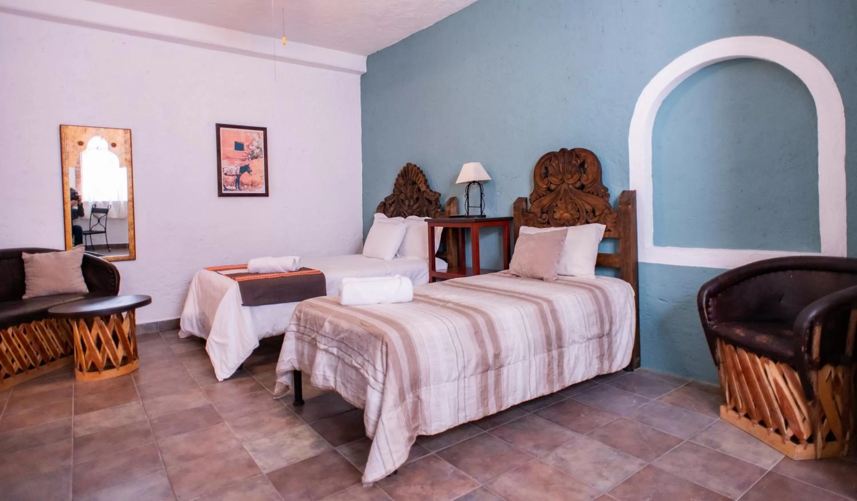 Photo of the whole room, Bed in Posada San Miguelito